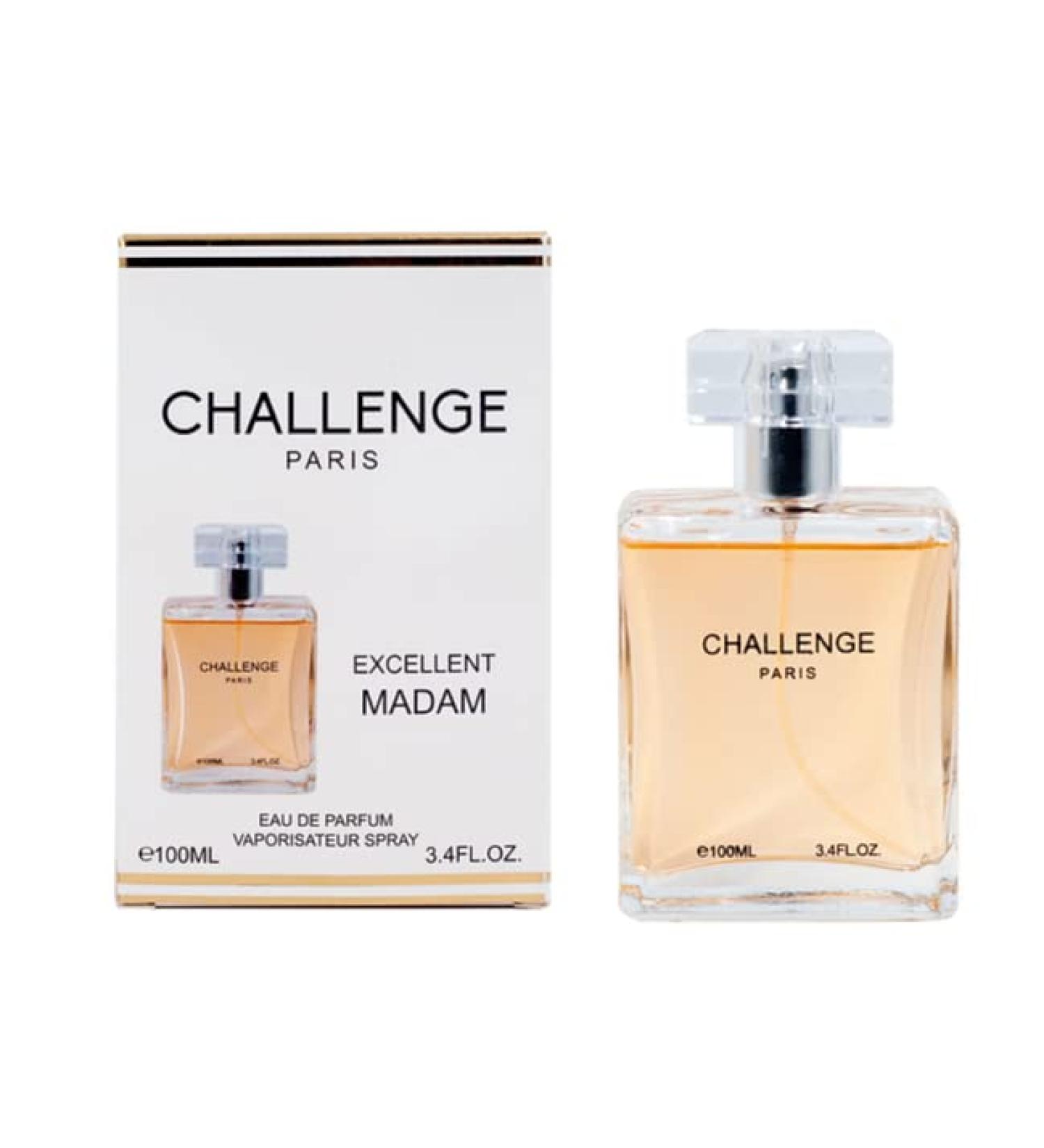 Challenge Paris for Her Women Perfume 3.4oz/100ml (Inspired by Coco Madem) Long Lasting Natural Spray Challenge Paris for Her Wom 3.04 Fl Oz (Pack of 1)