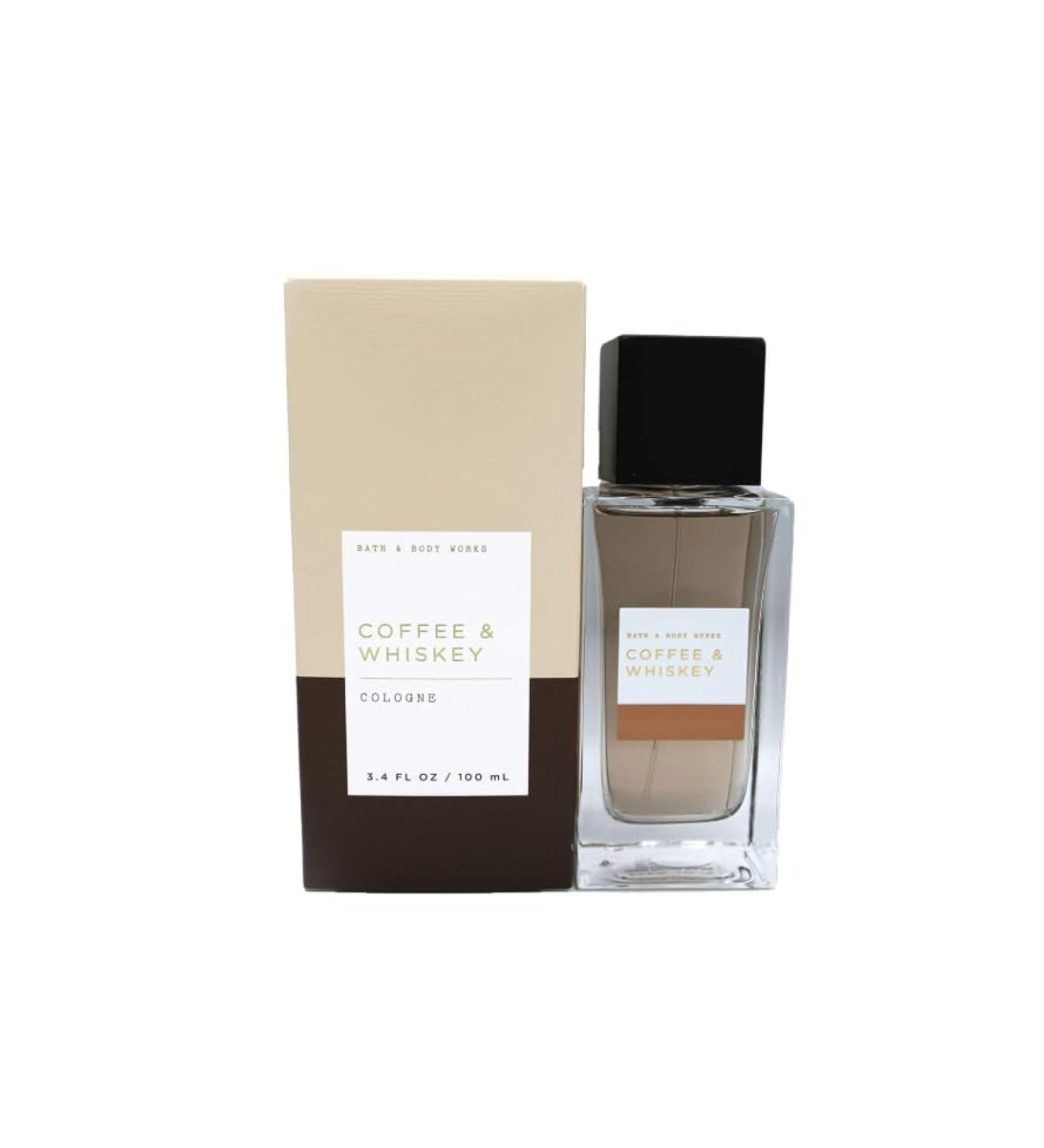 COFFEE & WHISKEY COLOGNE men's collection from bath and body 3.4 fl oz / 100 ml cologne spray long lasting fragrance