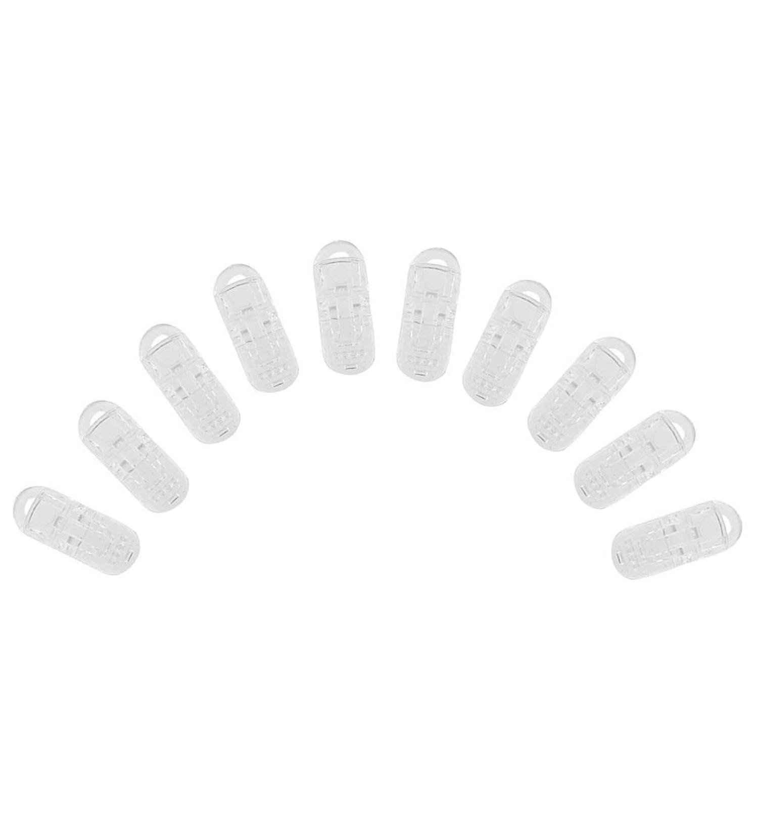10pcs Clear Pacifier Clip Set | Craft Baby Clips & T-Clip for DIY Kindergarten Use - International Shipping Available - Buy Online on GoSupps.com