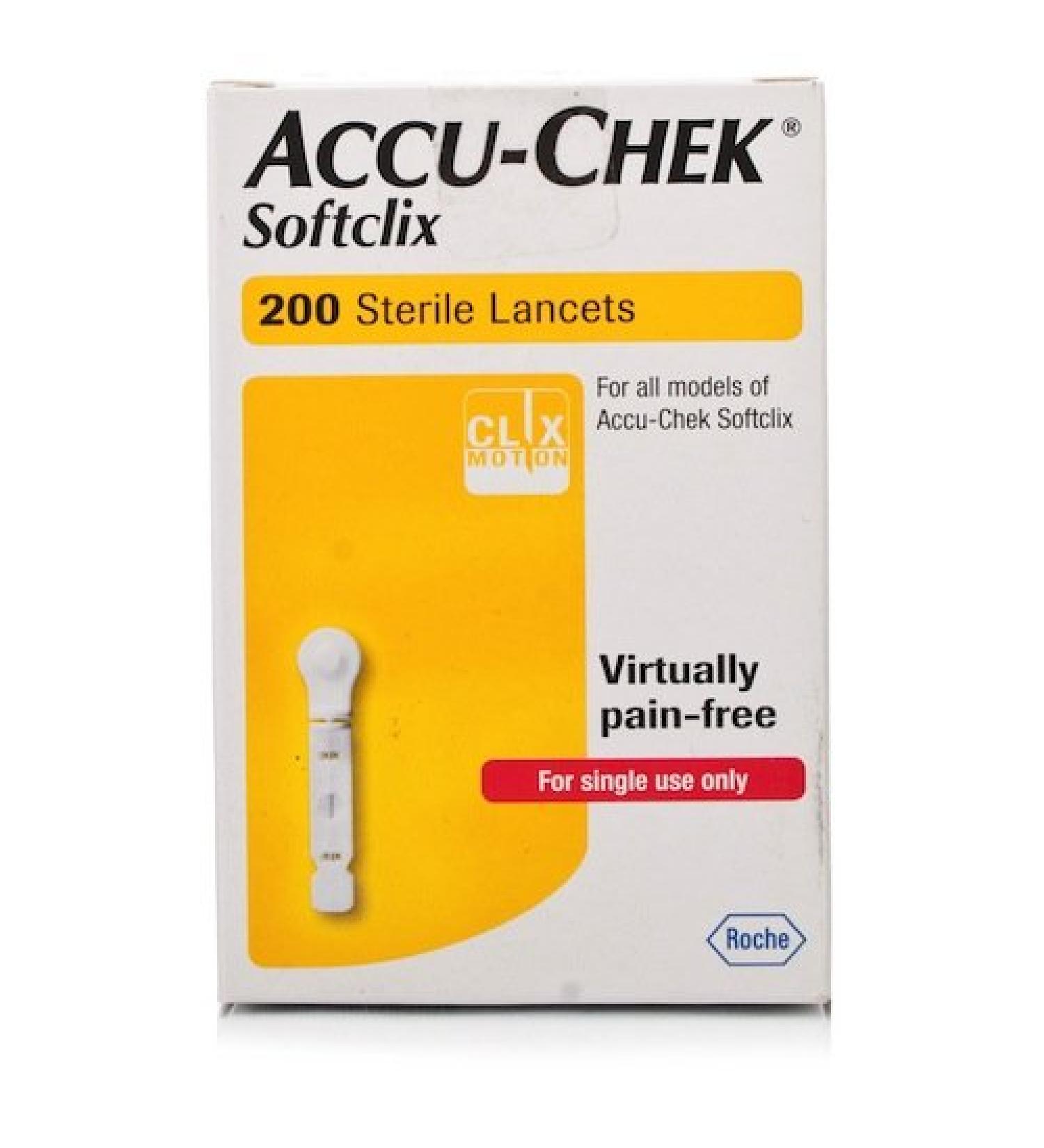 Accu-Chek Softclix lancets sterile 1x200 painless