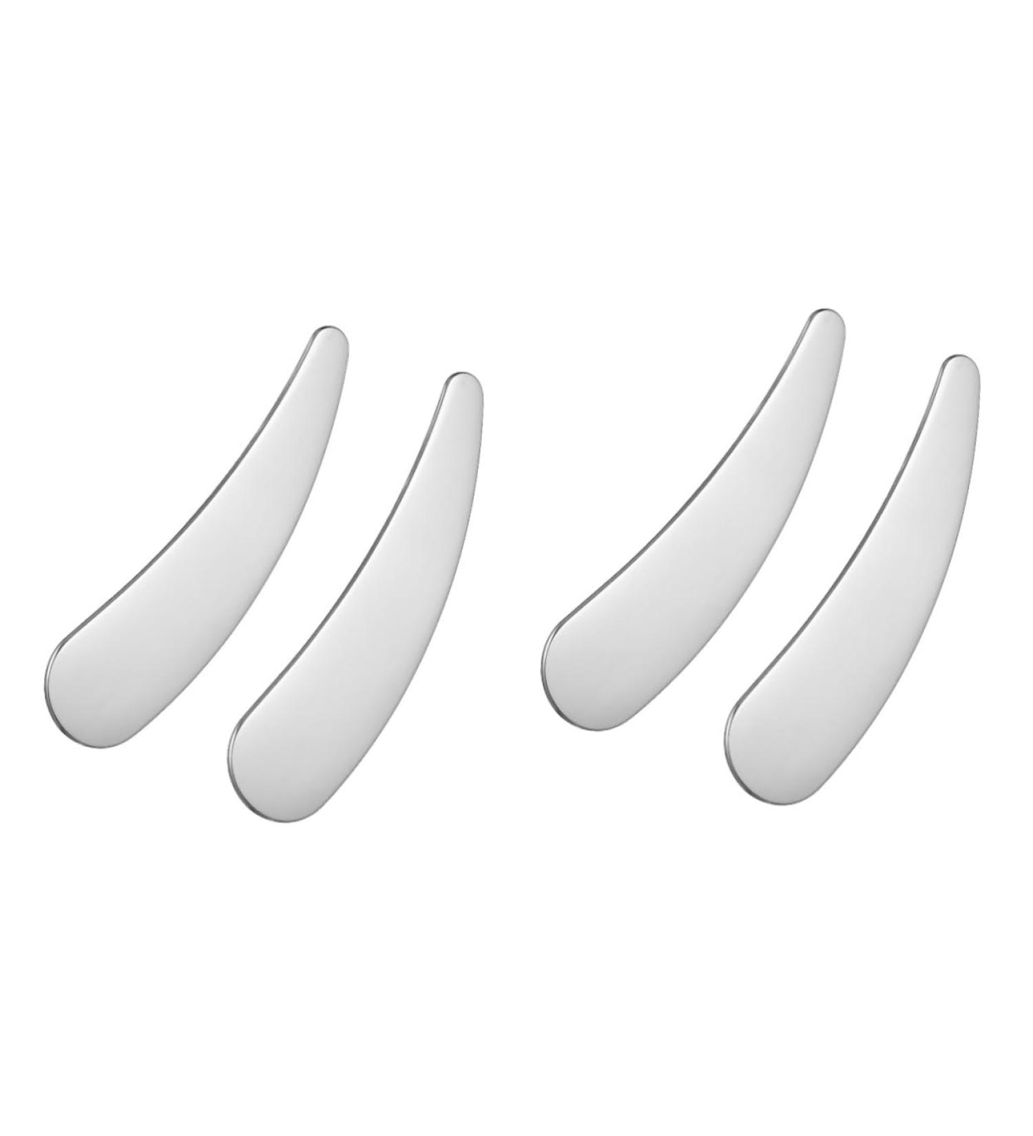 OHPHCALL 4 Pcs Cosmetic Spatula Esthetician Supplies Cosmetics Spatulas Reusable Mini Spatula Make up Spatula Tool Beauty Scoop Lip Balm Spatula Skincare Spatula Foundation Spatula 1 g (Pack of 1) As Shownx2pcs - Buy Online on GoSupps.com