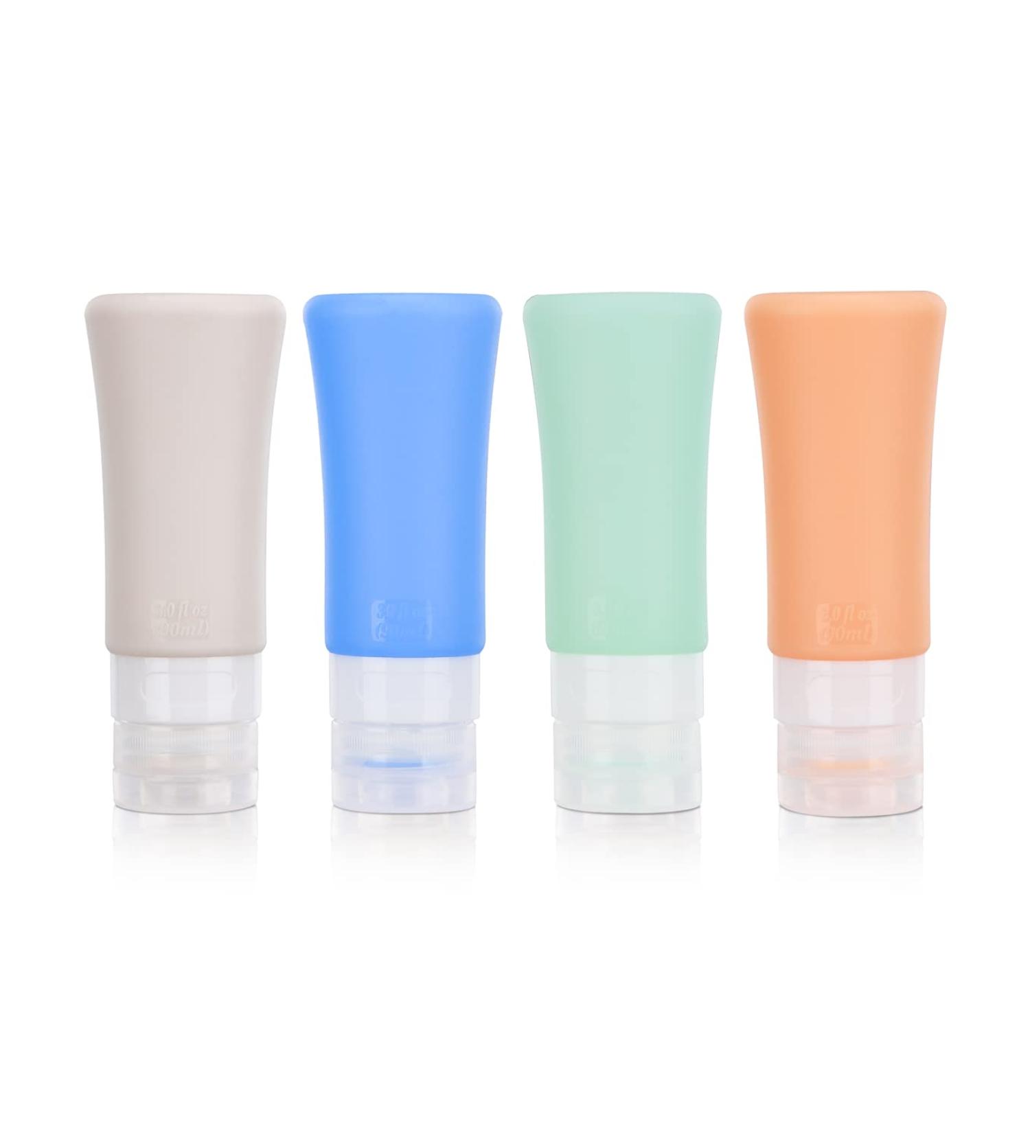 YAMYONE 3oz Travel Bottles for Toiletries - TSA Approved, BPA Free, Leak Proof, Refillable Liquid Containers for Shampoo, Lotion, Soap - Blue - Buy Online on GoSupps.com