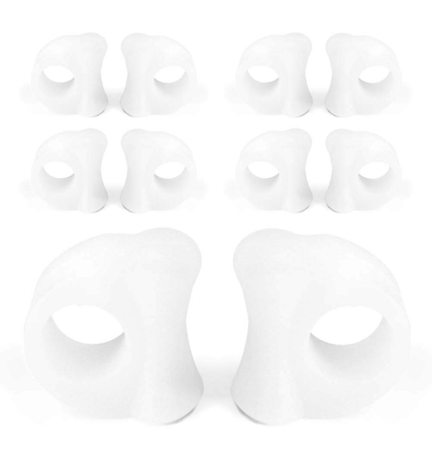 5 Pairs Toe Separators Bunion Corrector - Prevent Slip, Reduce Calluses, Relieve Pain, Washable - Buy Online on GoSupps.com