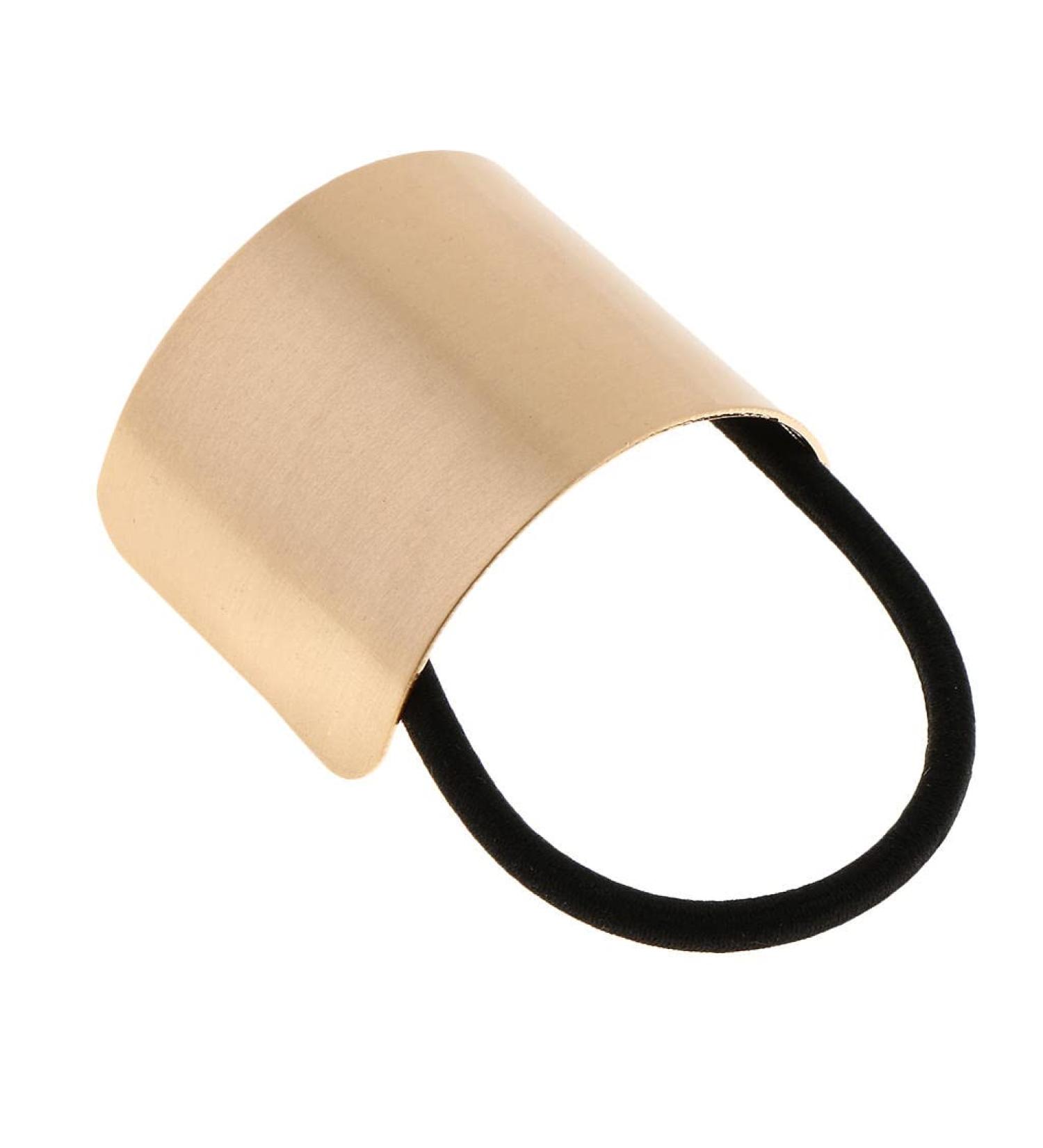 Prettyia Metal Hair Ties - Gold Elastic Bands for Girls & Women | Ponytail Hair Accessories - Buy Online on GoSupps.com