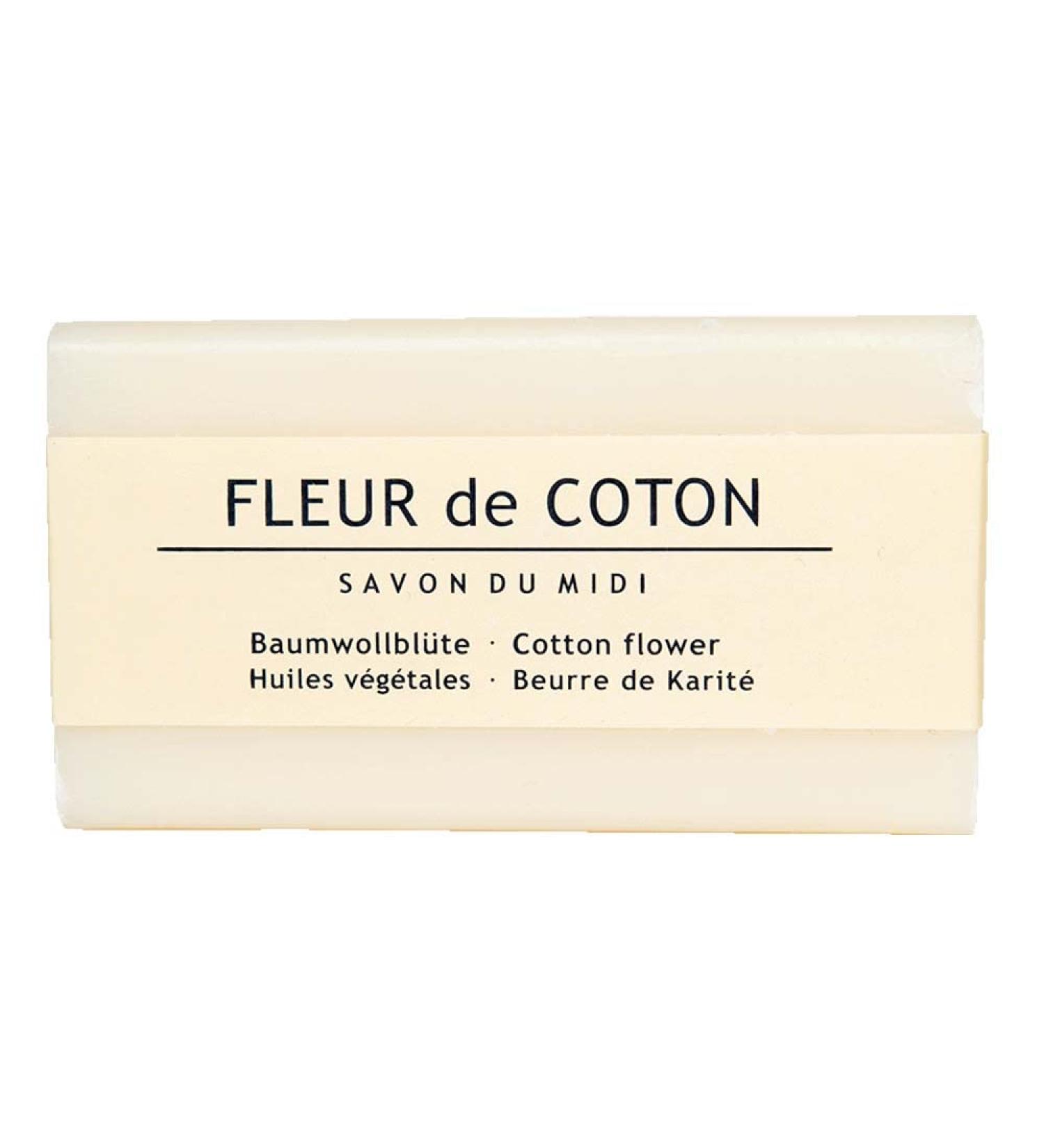 Savon du Midi Midday Soap Shea Butter Soap Cotton Flower (1 x 100 g)