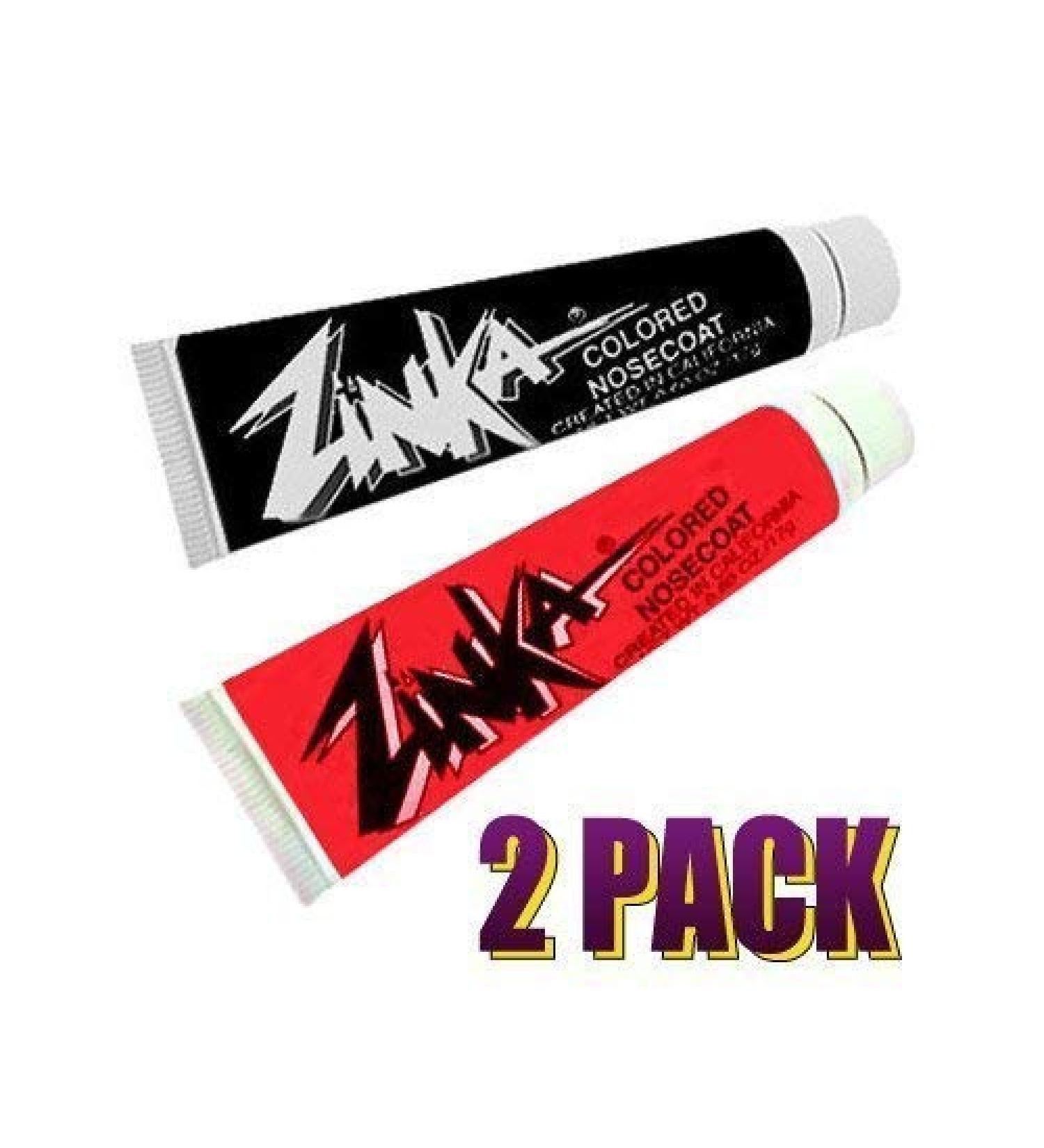 Zinka Colored Sunblock Zinc Waterproof Nosecoat 2 Pack Bundle - Black & Red | Best International Shipping - Buy Online on GoSupps.com