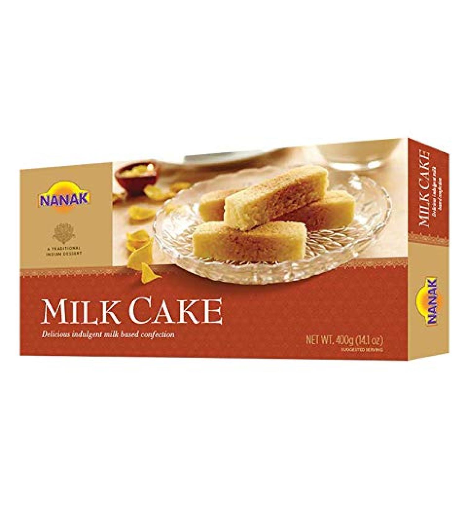 Nanak Milk Cake (Milk Fudge) 400g 18pcs Indian Delicacy Sweets Gift Box for Diwali, Eid, Navratri, Holi, Rakhi