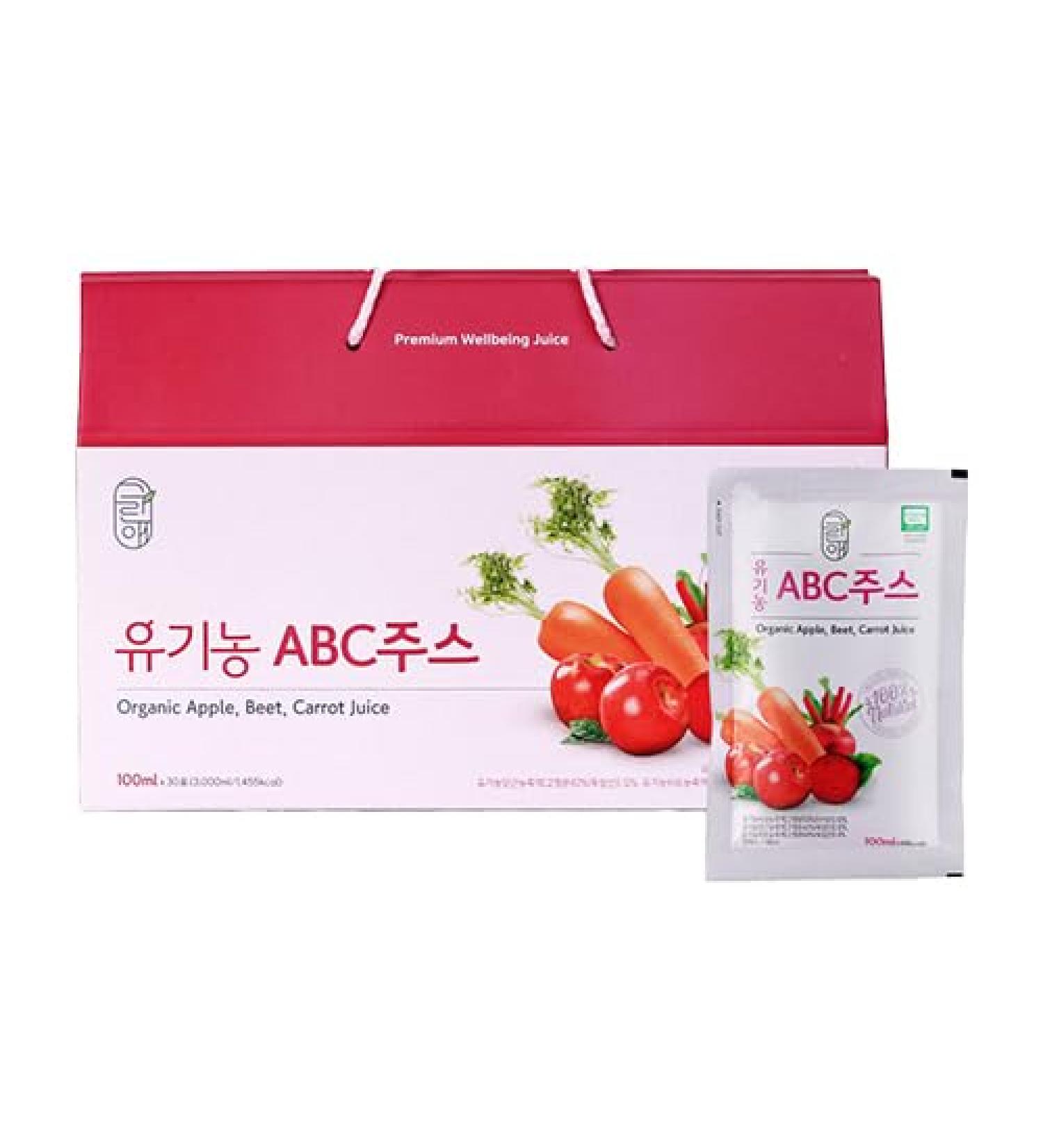 Sokri-Bio Organic ABC Juice Apple Beet Carrot Juice Pouches Great for Health Benefits 100ml Pack of 30 - Buy Online on GoSupps.com