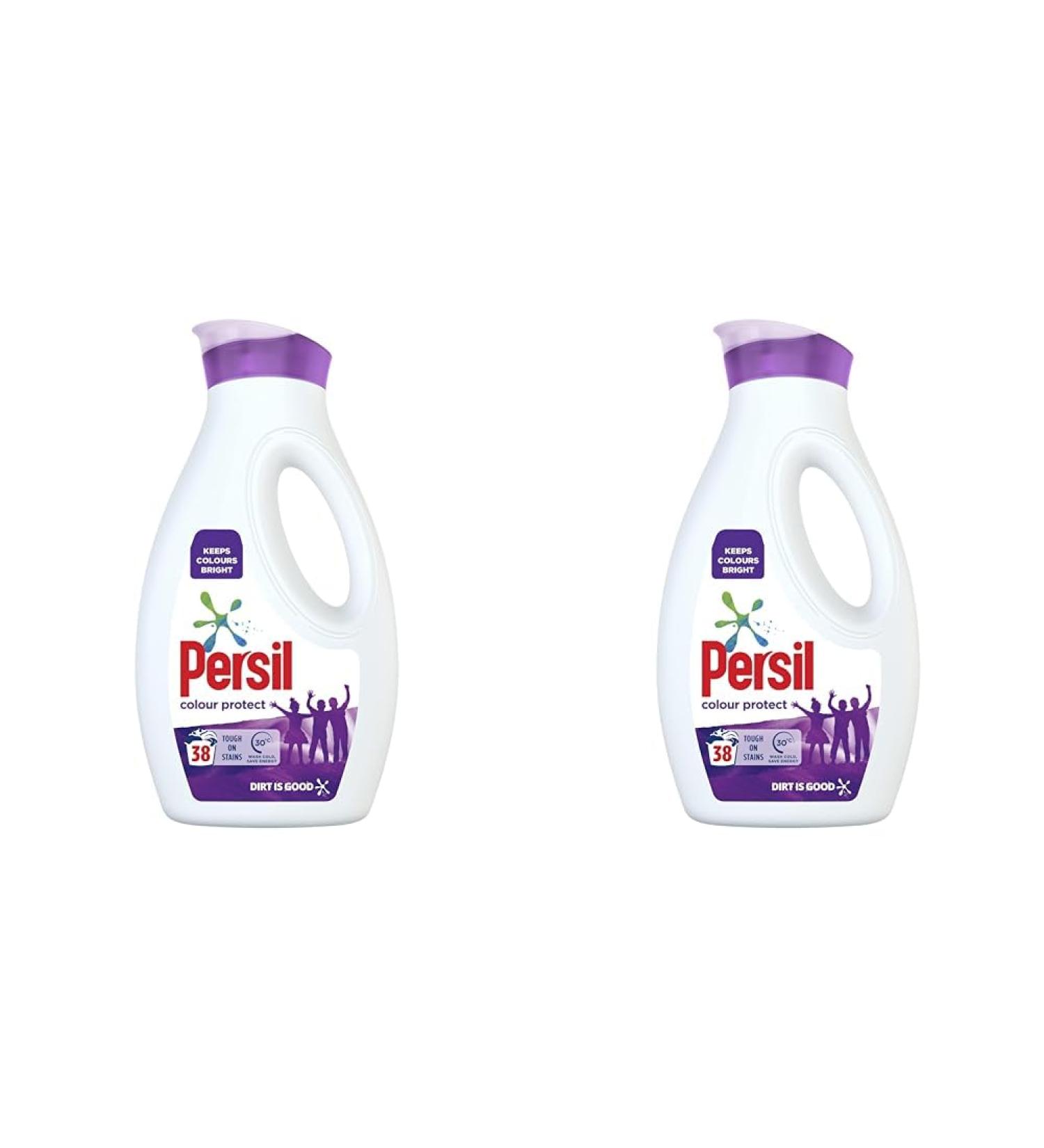Persil Colour Laundry Washing Liquid Detergent keeps colours bright 100% recyclable bottle 38 wash 1.026 l (Pack of 2) - Buy Online on GoSupps.com