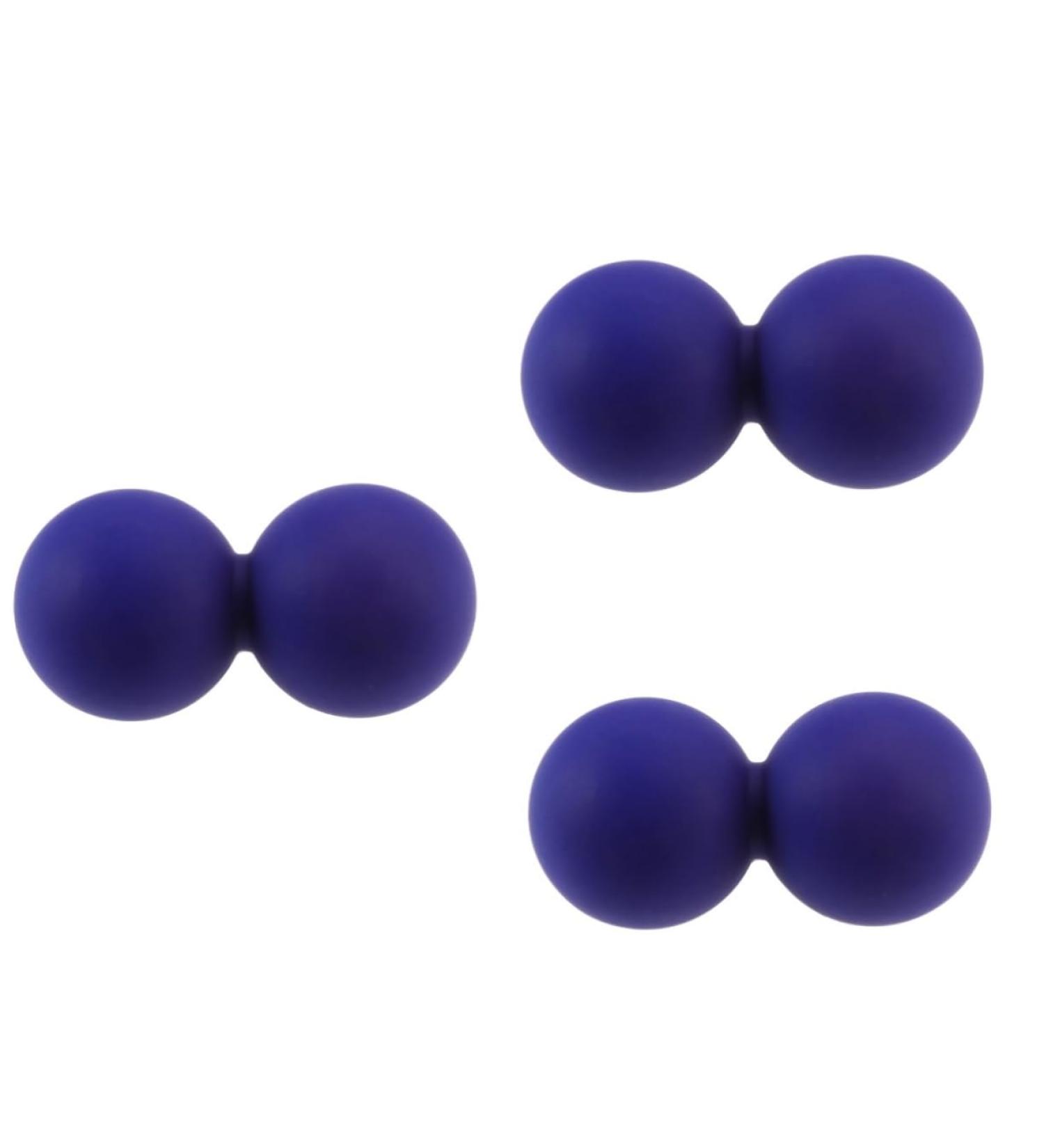 Beavorty 3-St Peanut Massage Ball for Yoga & Fitness | Double Massage Roller for Muscle Relief & Relaxation - Buy Online on GoSupps.com