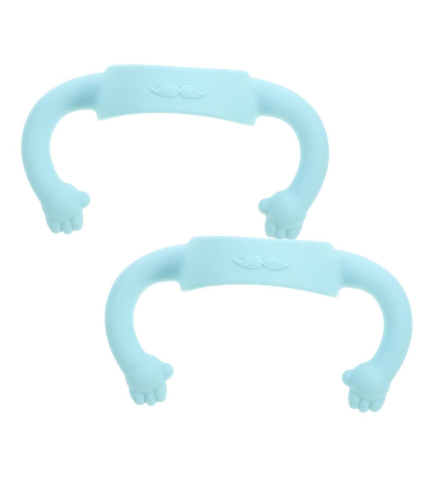 Toyvian 2pcs Bottle Handle Handle Bottle Accessories Grip Milk Bottle Newborn 14.00X5.00X5.00CM Sky-blue - Buy Online on GoSupps.com