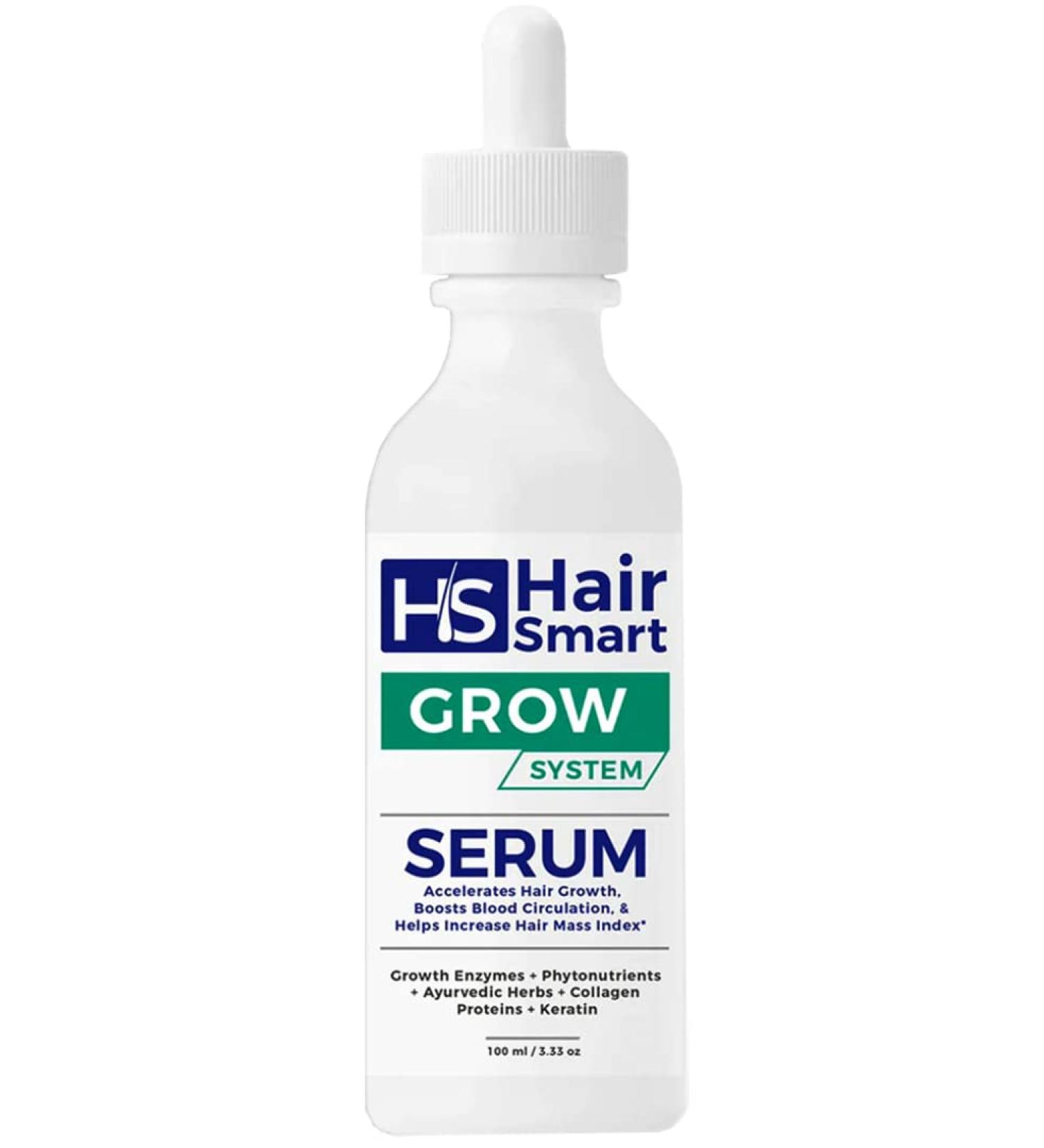 HairSmart Hair Growth Serum with Ayurvedic Herbs & Keratin | Accelerate Growth, Rejuvenate & Strengthen Roots | For Men and Women | 3.3 oz - Buy Online on GoSupps.com