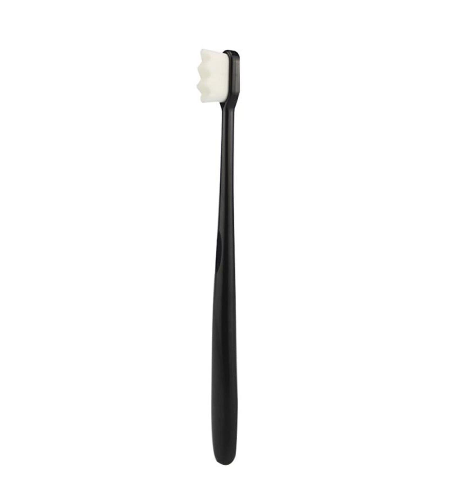 Suicra Ultrafine Soft Bristle Toothbrush - Portable Deep Cleaning Travel Brush in Black | Optimal Oral Care - Buy Online on GoSupps.com