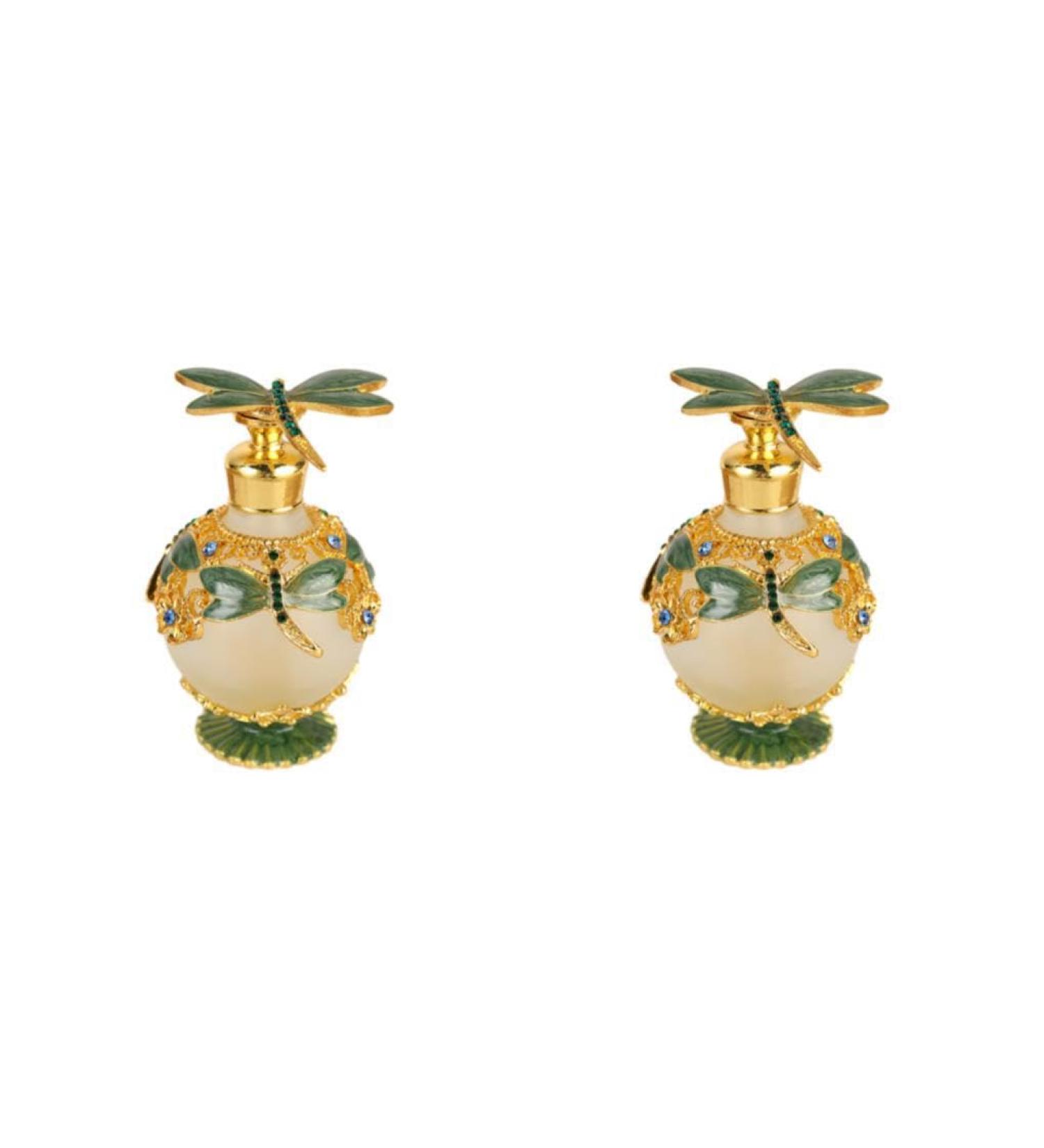 BOKIOESDE 2 Set of Dragonfly Perfume Bottle Refillable And Eco-friendly Elegant And Beautiful Gifts Decorative Perfume Bottle Easy To Clean green green 2Set - Buy Online on GoSupps.com
