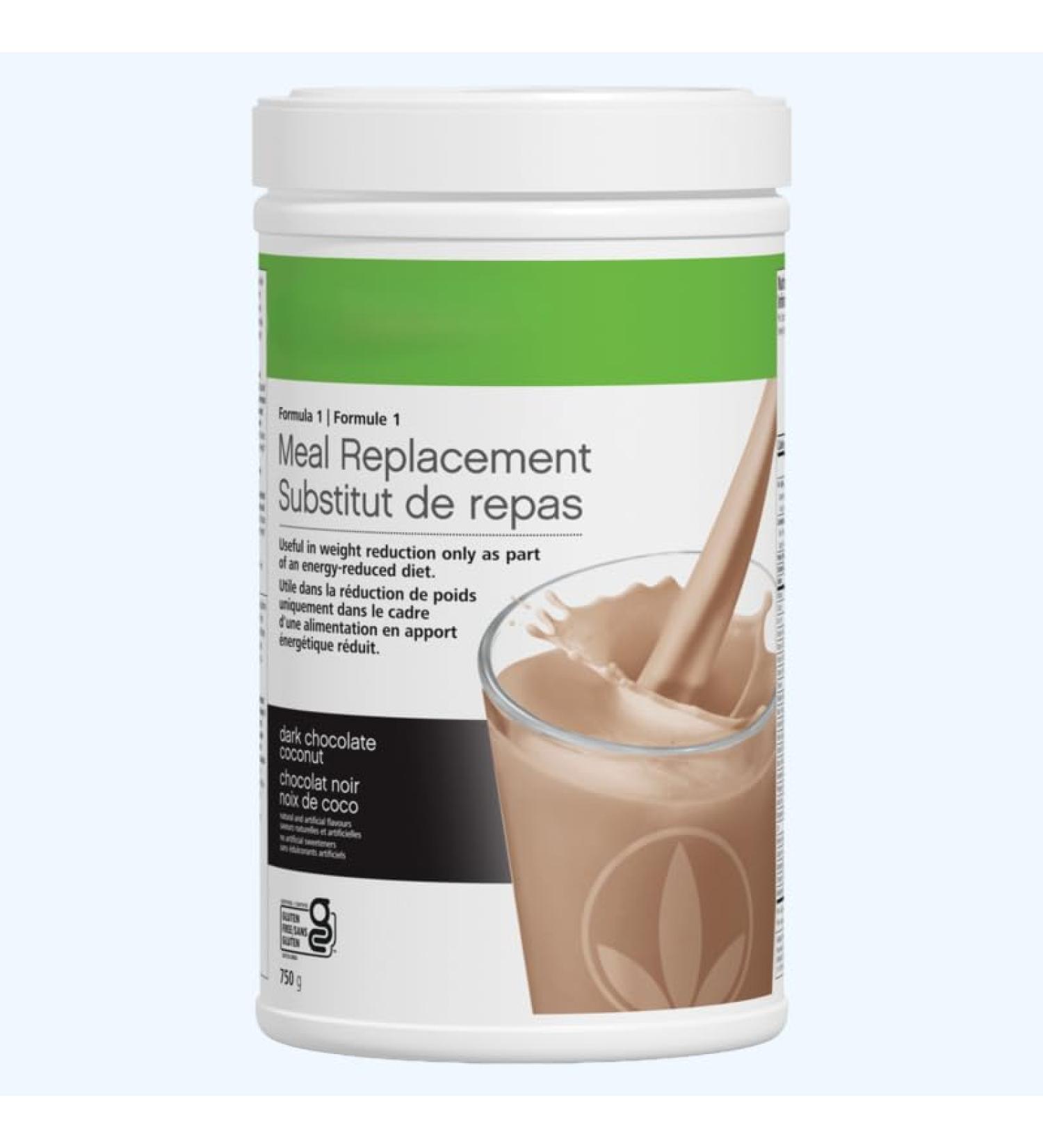 Formula 1 Meal Replacement: (750 g Dark Chocolate Coconut) Dark Chocolate Coconut 750 g (Pack of 1) - Buy Online on GoSupps.com