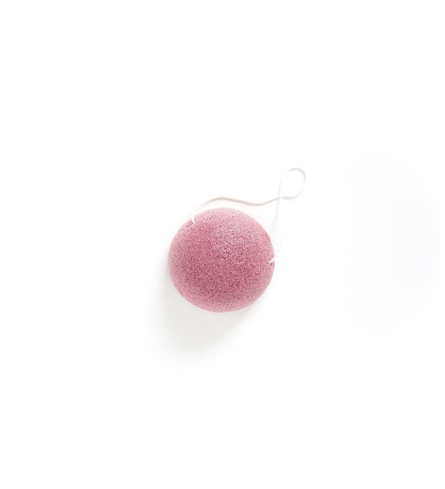 Alma Secret Pink Konjac Cleansing Sponge. Facial and body cleansing. 100% natural with Konjac root fiber. All skin types. Biodegradable natural cosmetics. Cruelty Free - Buy Online on GoSupps.com