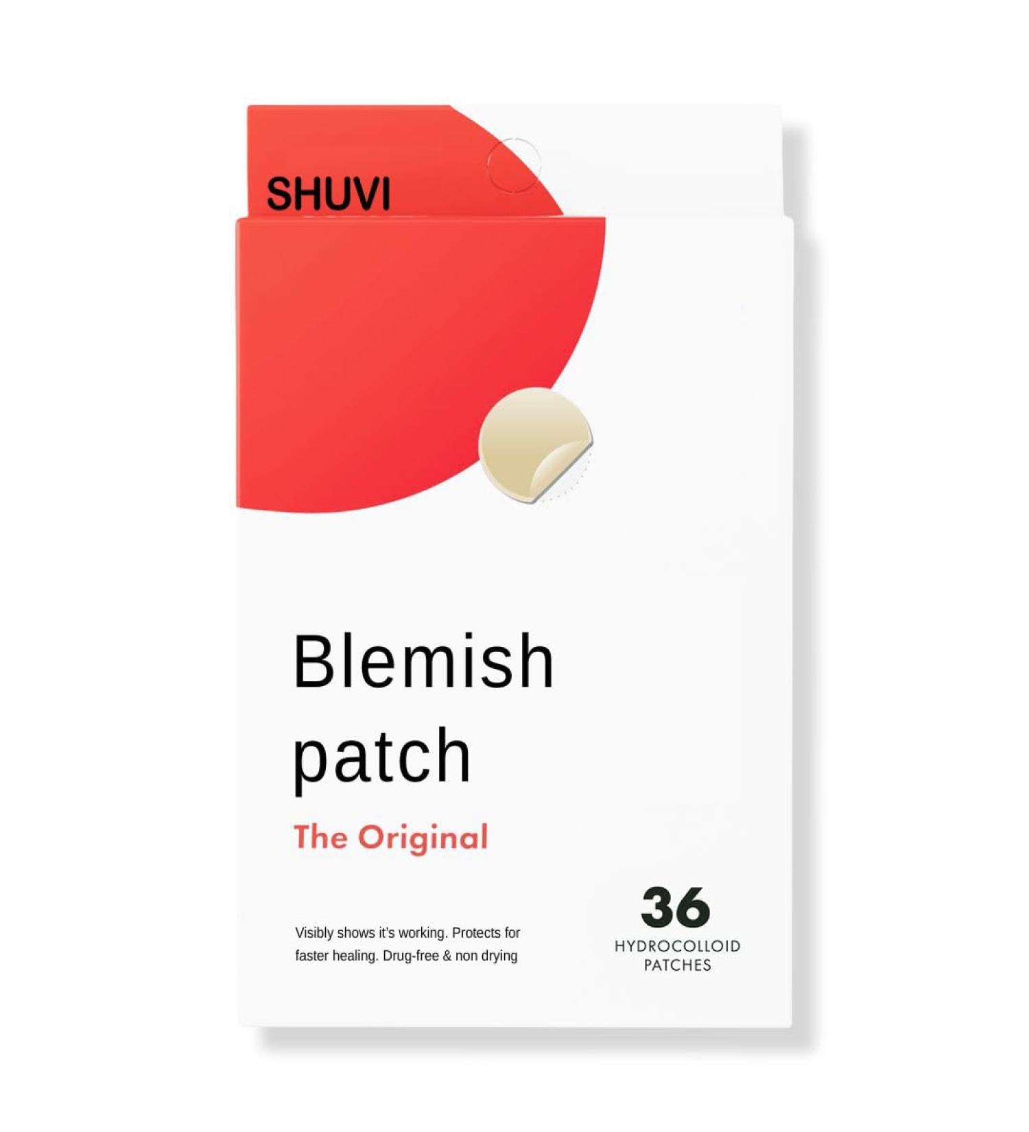 Shuvi Hydrocolloid Acne Blemish Patch - Vegan Cruelty-Free Treatment for Zits & Blemishes | 36 Count - All-Day/All-Night Adhesion - Buy Online on GoSupps.com