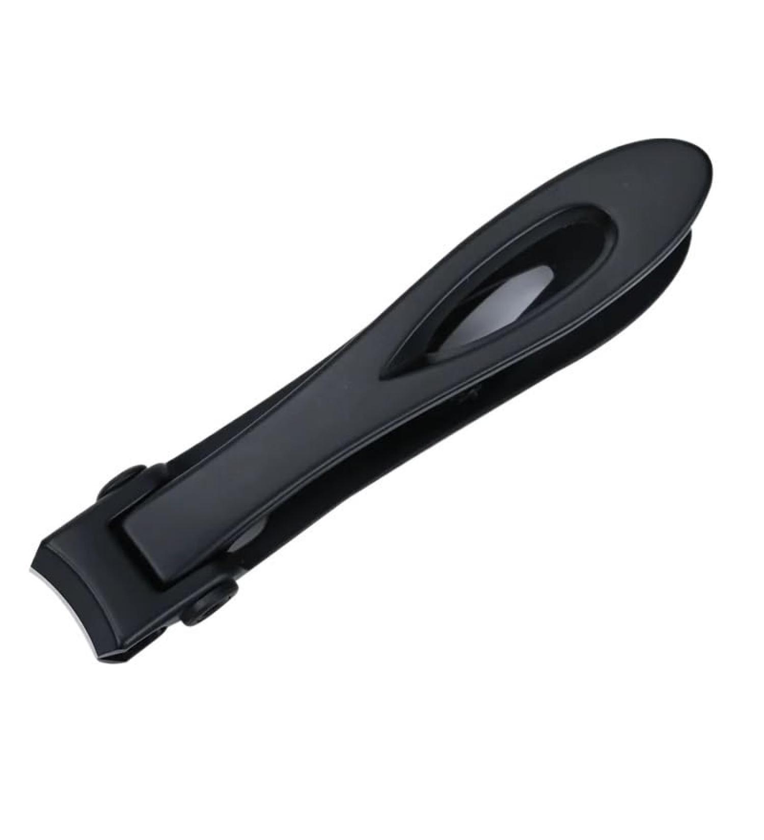 Nail Clippers Professional Nail Clippers Stainless Steel Nail Clippers Thick Nail Clippers Toenail Clippers (Color : Black-L)