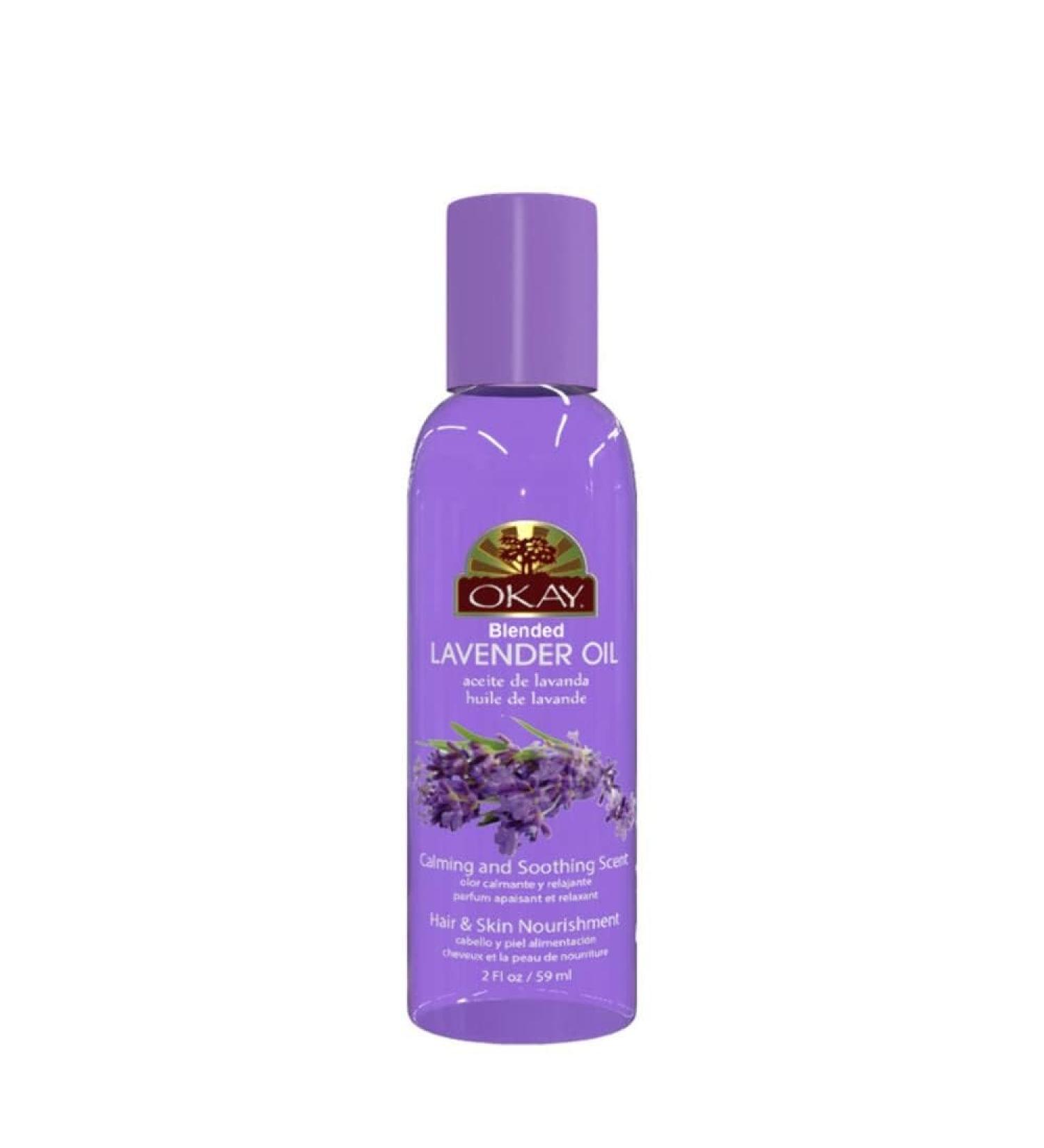 OKAY Lavender Oil for Hair and Skin | Paraben Free | 2oz (59ml) - Premium Quality Essential Oil - Buy Online on GoSupps.com