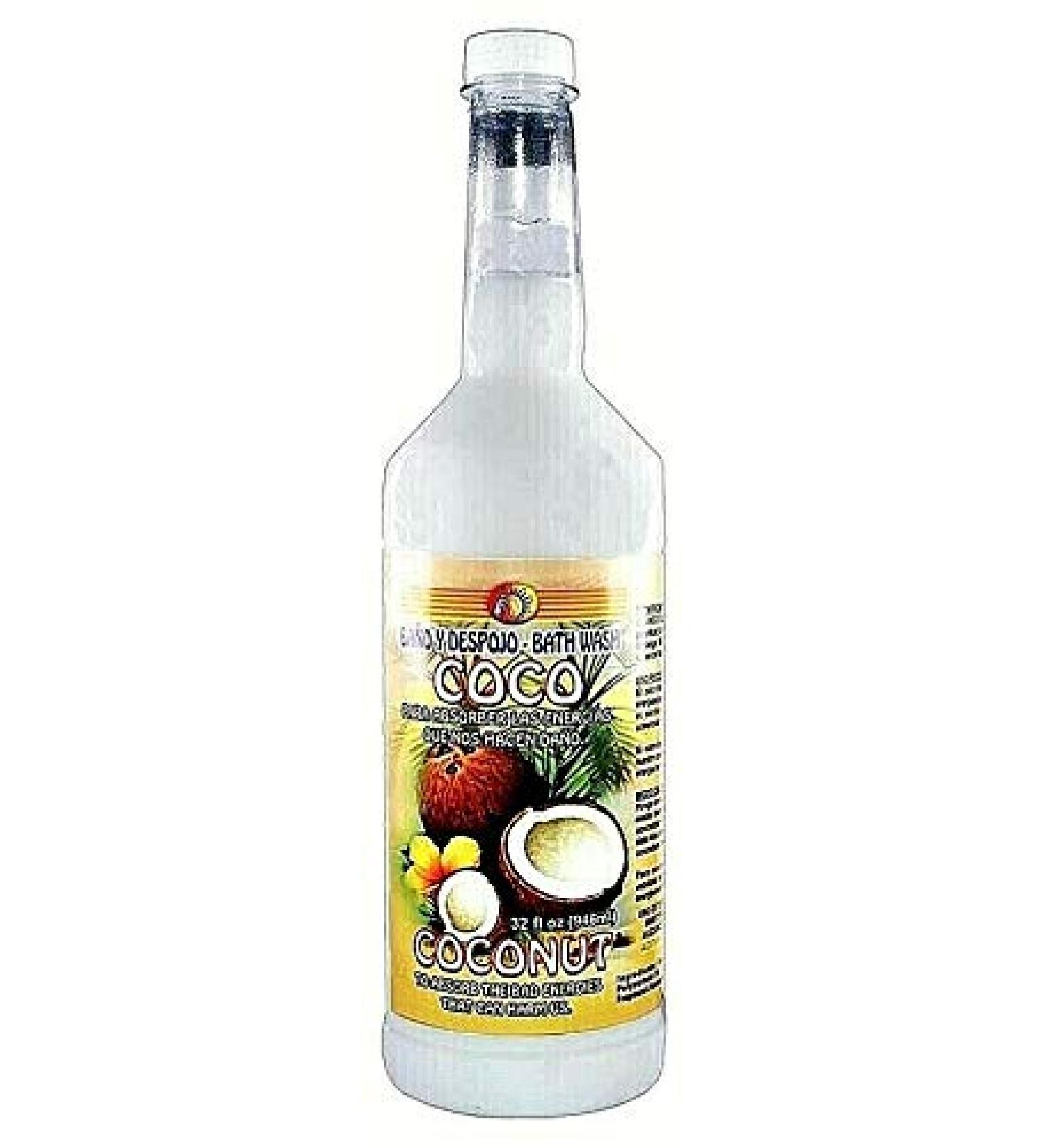 1 BOTTLE EXTRA LARGE COCONUT COCO BATH WASH BANO Y DESPOJO 32OZ SPIRITUAL MAGICK WICCA PAGAN 1 Count (Pack of 1)