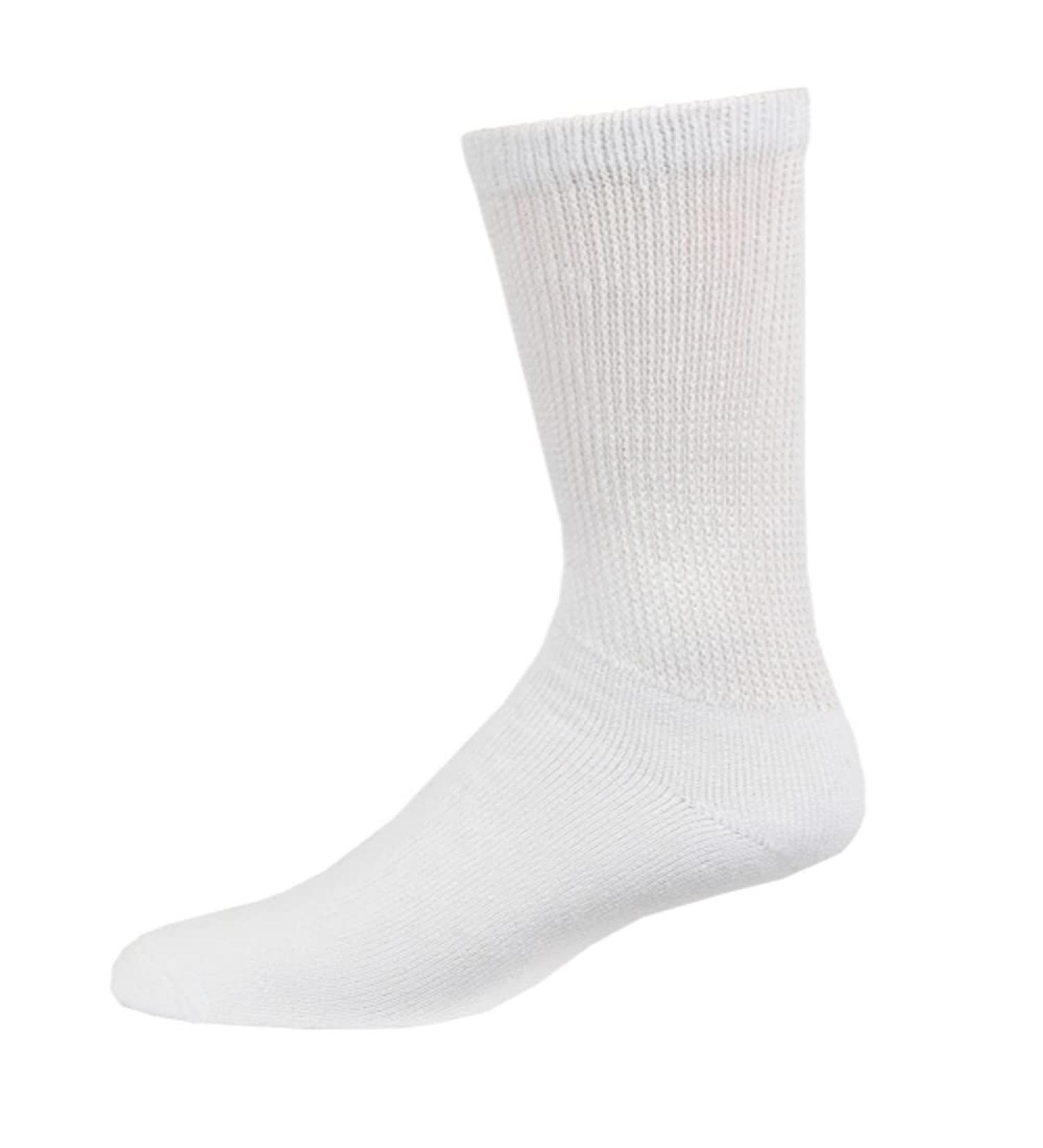 Diabetic Crew Circulatory Socks 6-Pack Men's Loose Fit Size 10-13 | Health Support - Buy Online on GoSupps.com