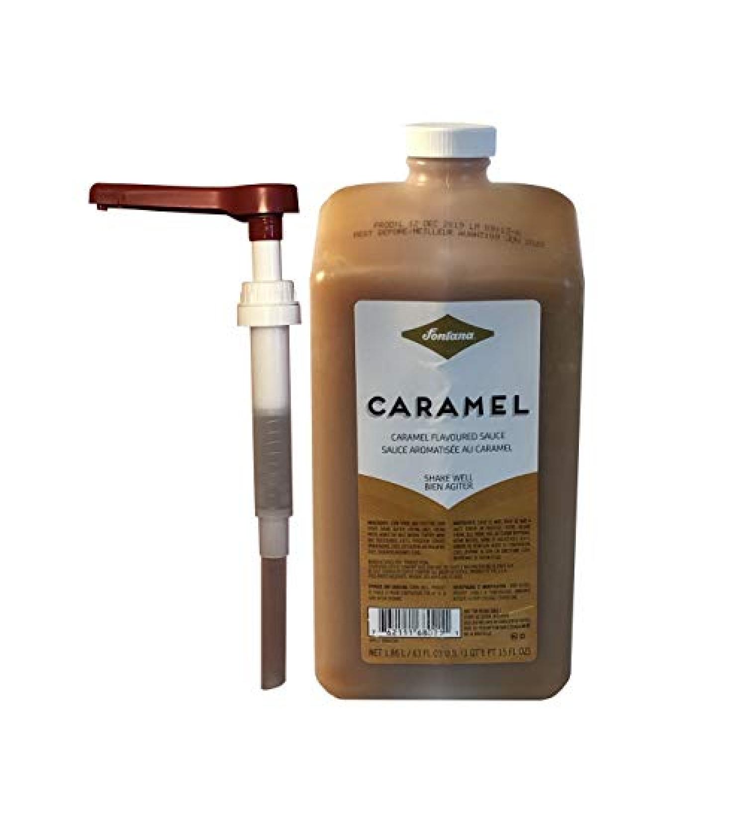 Fontana Frappuccino Caramel Sauce 63 oz with Pump by Starbucks - Buy Online on GoSupps.com