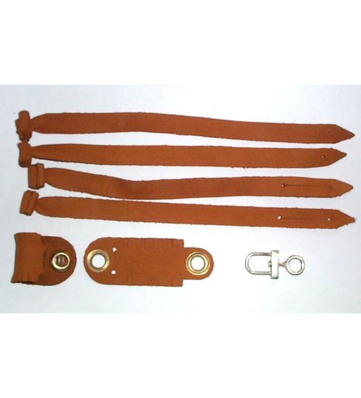 Falconry aylmeri anklets Jesses & Swivel Set (Small)