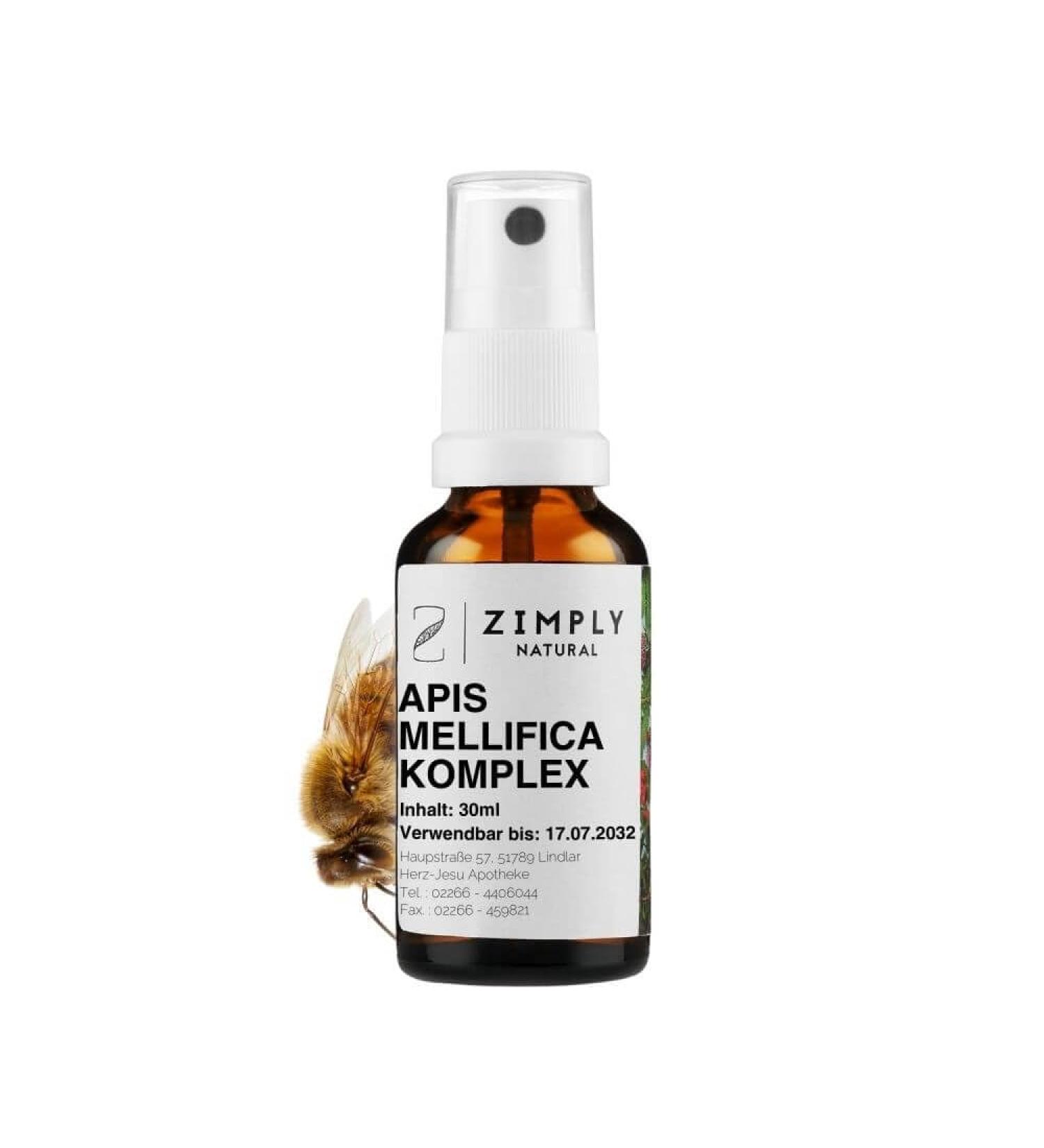 ZIMPLY NATURAL Apis Mellifica Plant Complex 100% Apis Mellifica Natural Sweet 30 ml - Buy Online on GoSupps.com