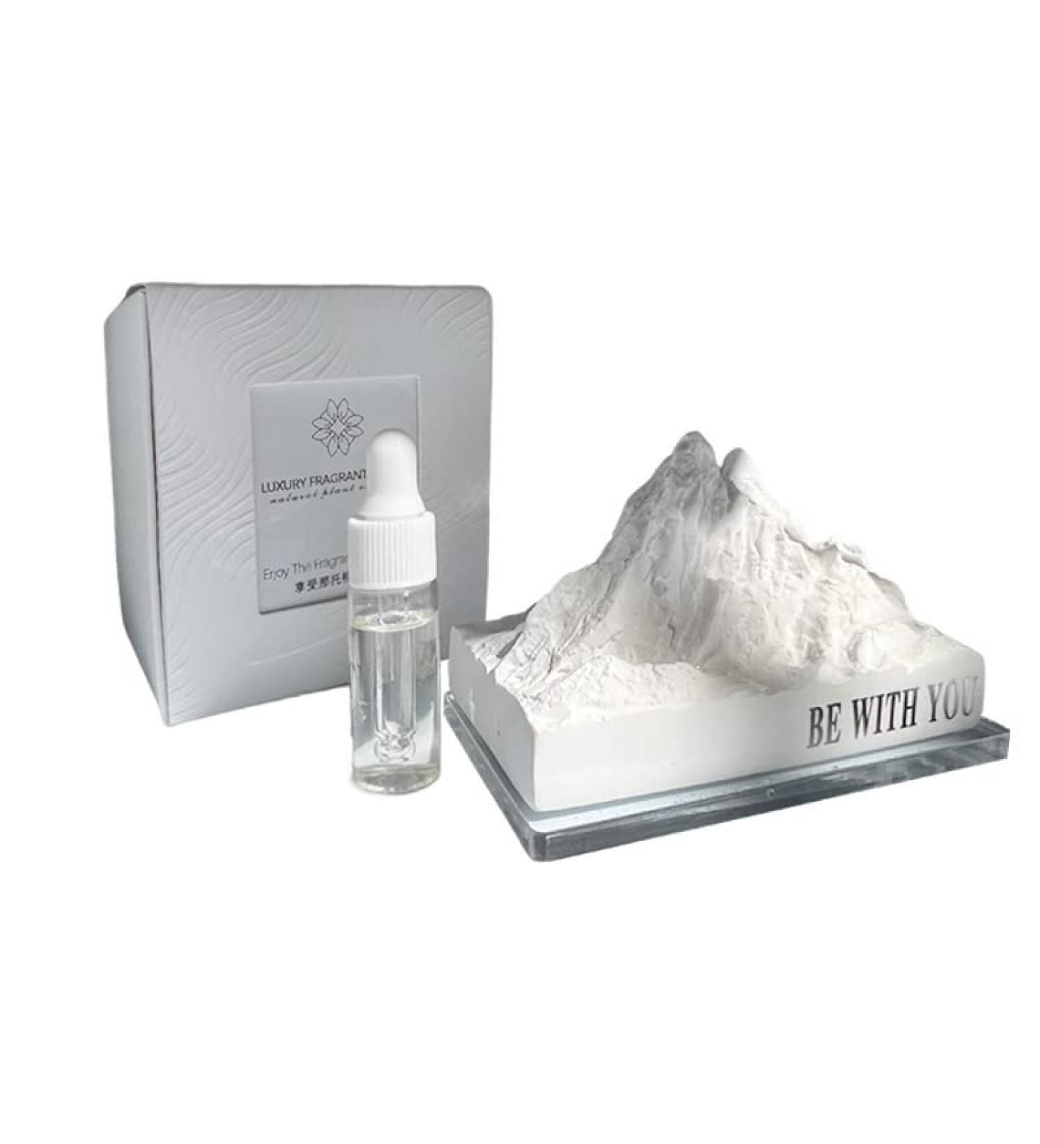 Essential Oil Passive Diffuser Luminous Snow Mountain Aromatherapy Diffuser Aromatherapy Diffuser Bathroom Living Room Bedroom Car Desktop Grey Grey white - Buy Online on GoSupps.com
