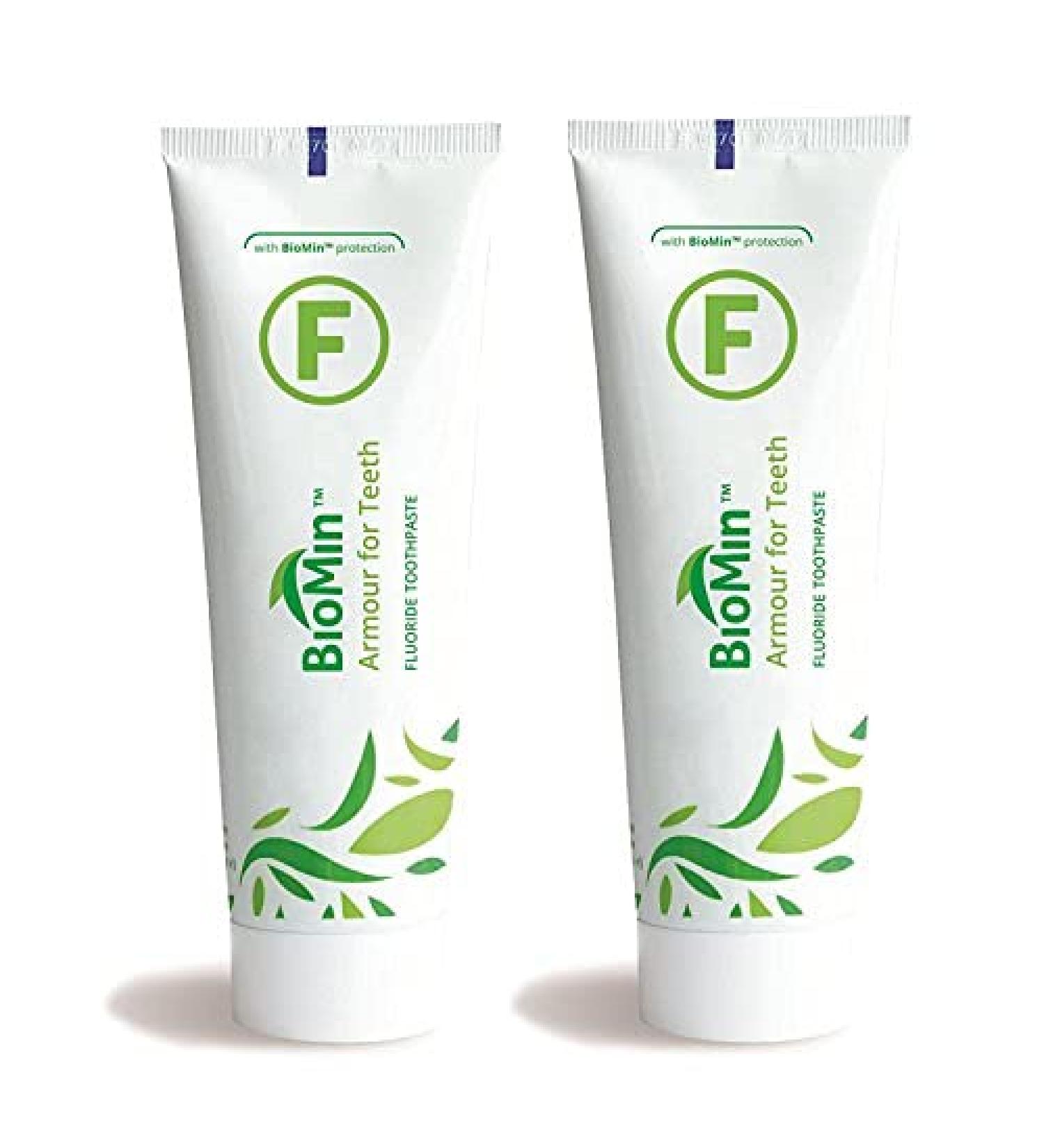 BioMin F Toothpaste 75ml 2 pack (2x 75ml) economy pack with fluoride