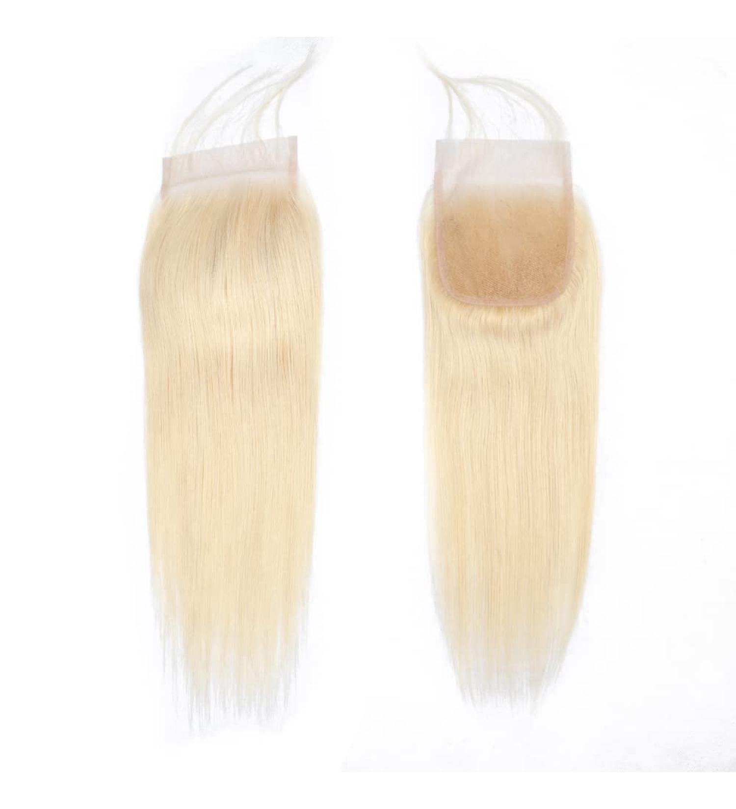 613 Closure 4X4 Lace Closure Brazilian Virgin Human Hair Straight Closure Blonde Closure Free Part 613 4X4 Closure Unprocessed Human Hair Closure 12 inch 12 inch-613 closure - Buy Online on GoSupps.com