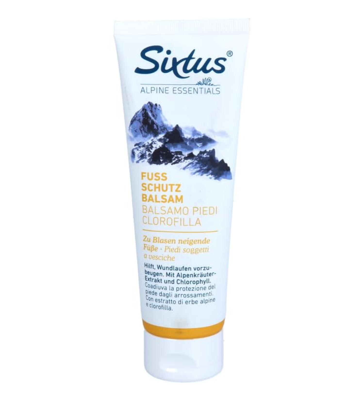 Sixtus Protective Foot Balm with Arnica, Evening Primrose and Sage Oil – Prevention of Blisters and Wounds – 125 ml