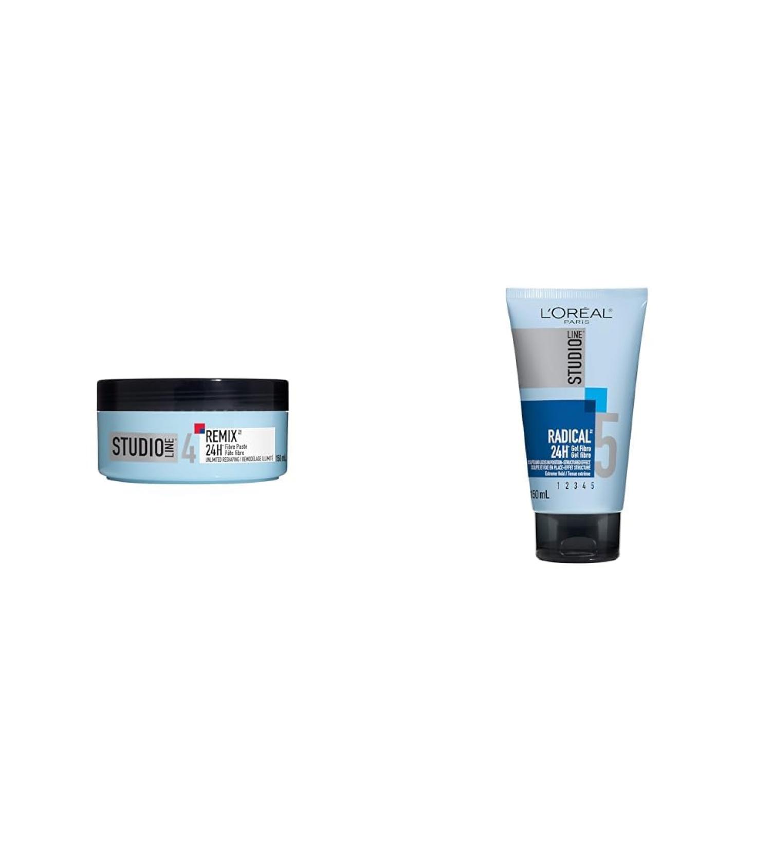 L Or al Paris Studio Line 24H Remix Paste Extra Strong Hold Matt Finish 150ml & L'Oreal Paris Studio Line Special FX Extra Strong Hold Radical Gel Packaging May Vary 150ml - Buy Online on GoSupps.com