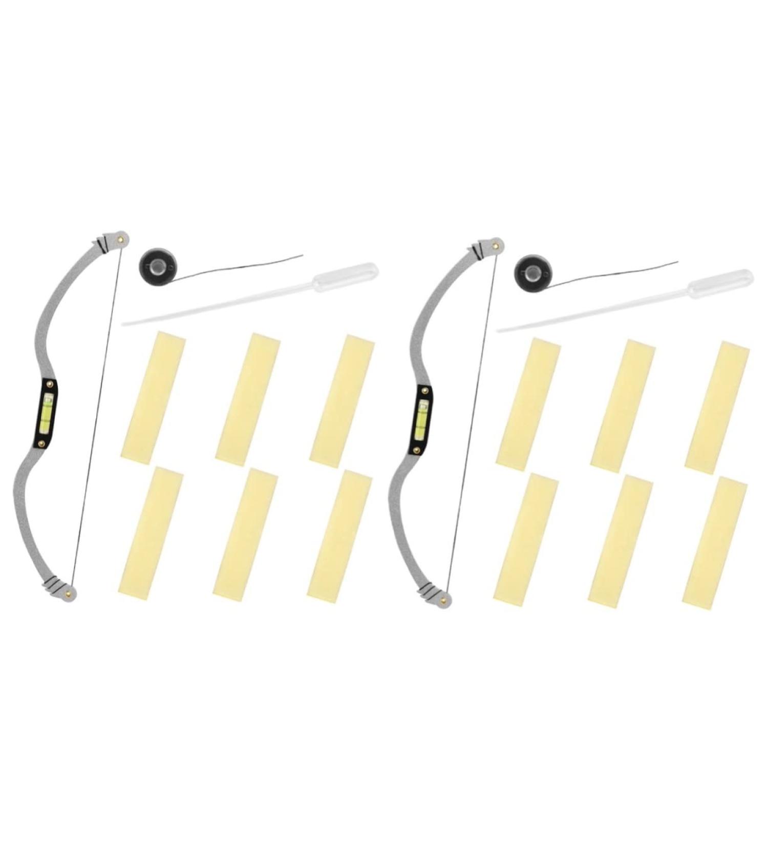 2 sets Eyebrow Kit Professional of Level Shaper Shaping Bow-shaped Measuring Tool Bow Corrector 22.5x4.3cmx2pcs Silverx2pcs - Buy Online on GoSupps.com