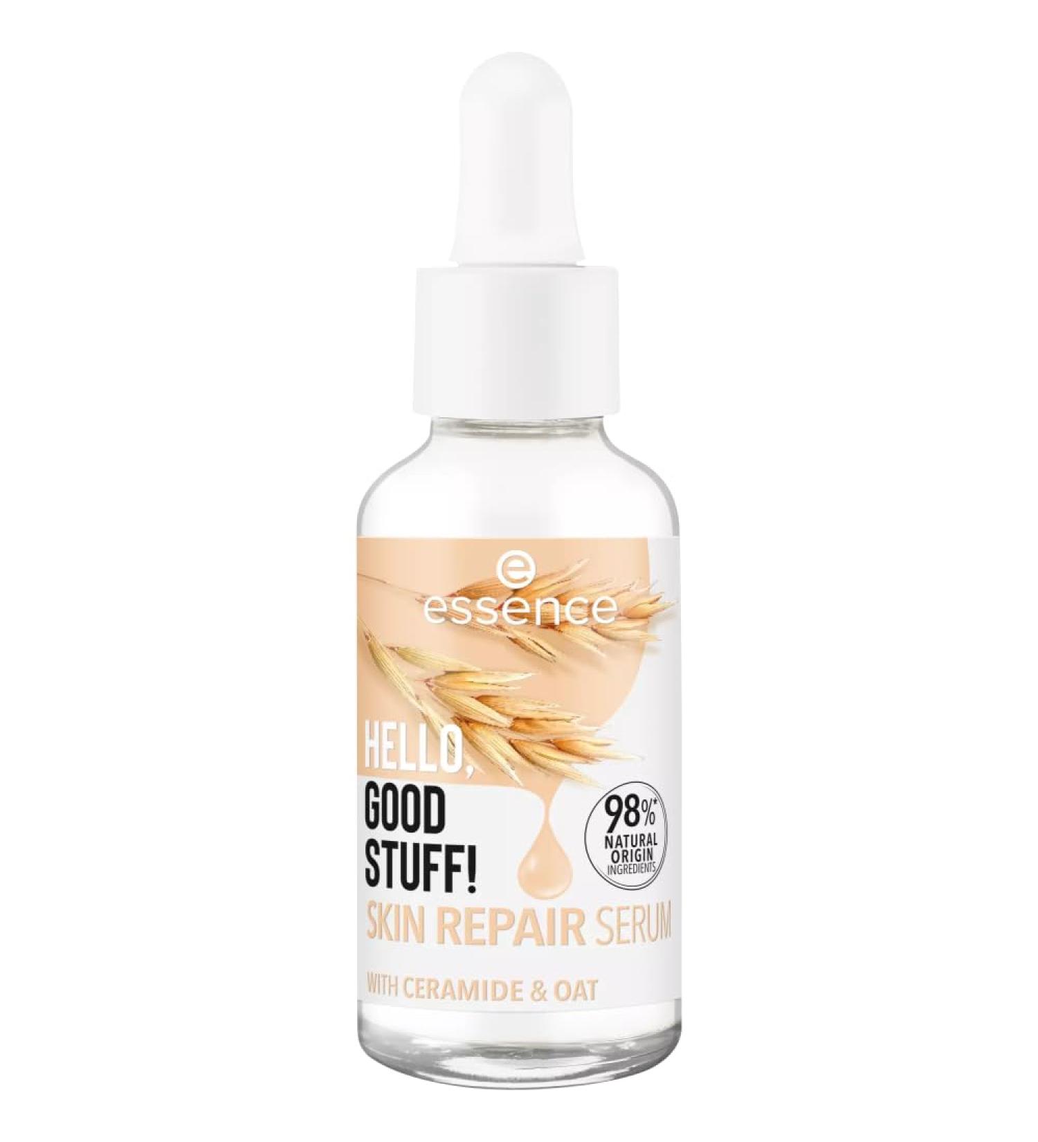 essence Hello Good Stuff Repairing Facial Serum White Nourishing Restorative Translucent Vegan Oil-Free Paraben-Free Microplastic-Free 30ml - Buy Online on GoSupps.com