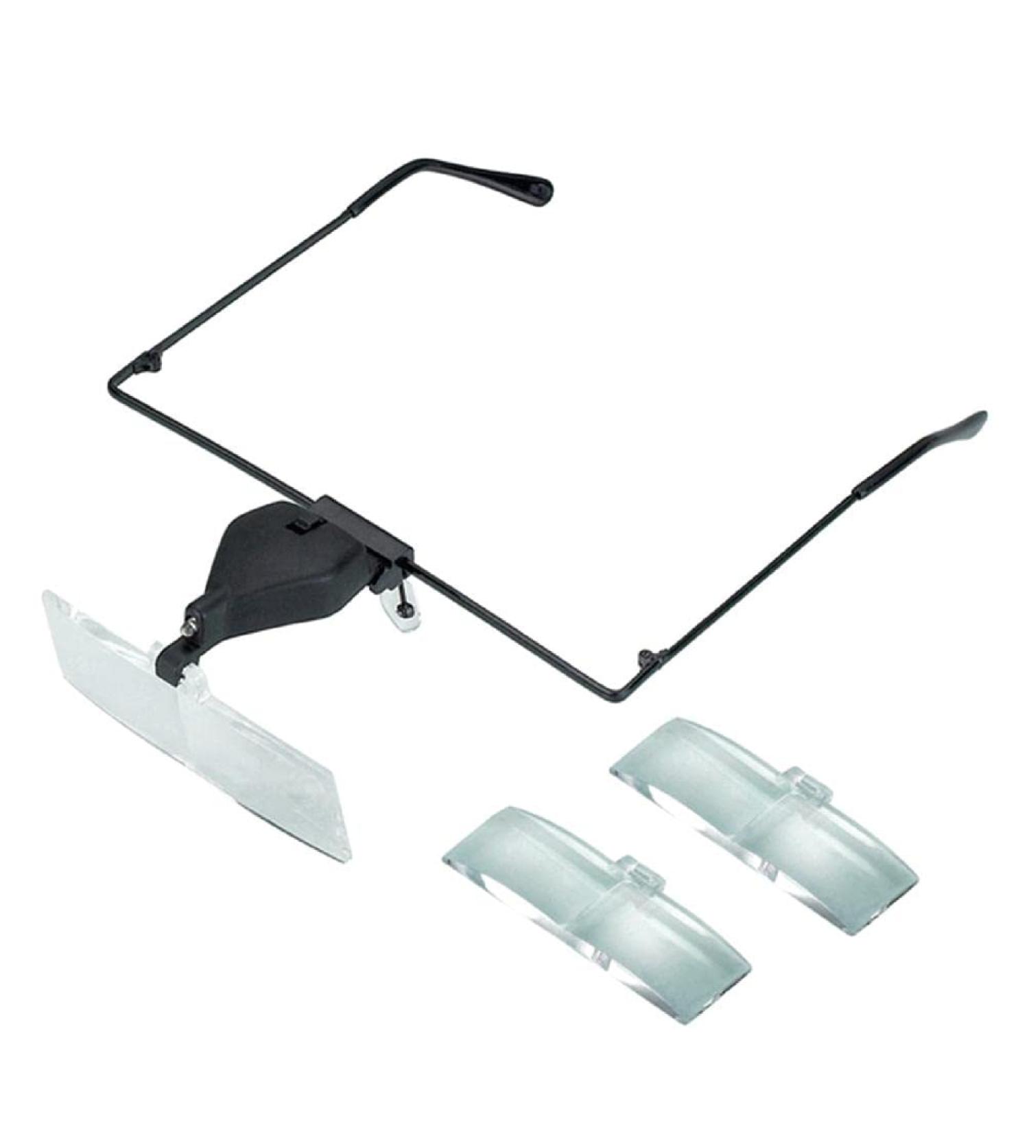 Mount Magnifier with LED Light Headband Magnifier Head-Mounted Magnifying Glass with 3 Detachable Lens Handsfree Folding Magnifying Glass with Light for Close Work Small Gift - Buy Online on GoSupps.com