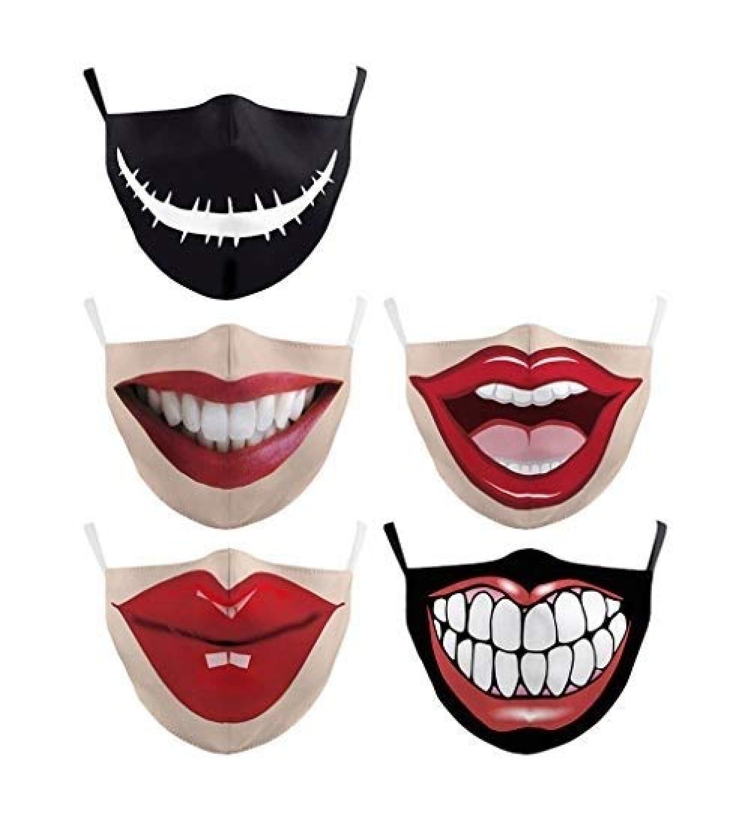 Taihely Fashion Filter Face Masks | Funny Reusable Cloth Masks | Washable Cosplay Costume Mask - Buy Online on GoSupps.com