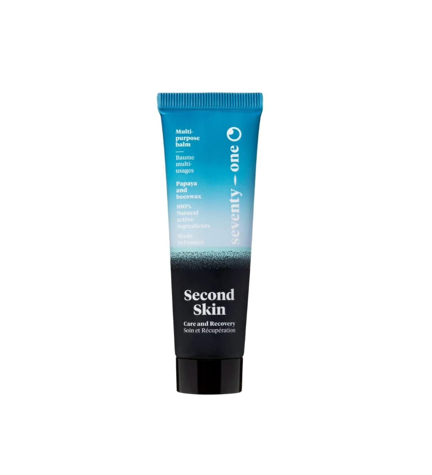 Seventyone Percent Second Skin Balm | Multi-Use Moisturizing & Repairing Oil | Fermented Papaya & Beeswax | Made in France | 30ml - Buy Online on GoSupps.com