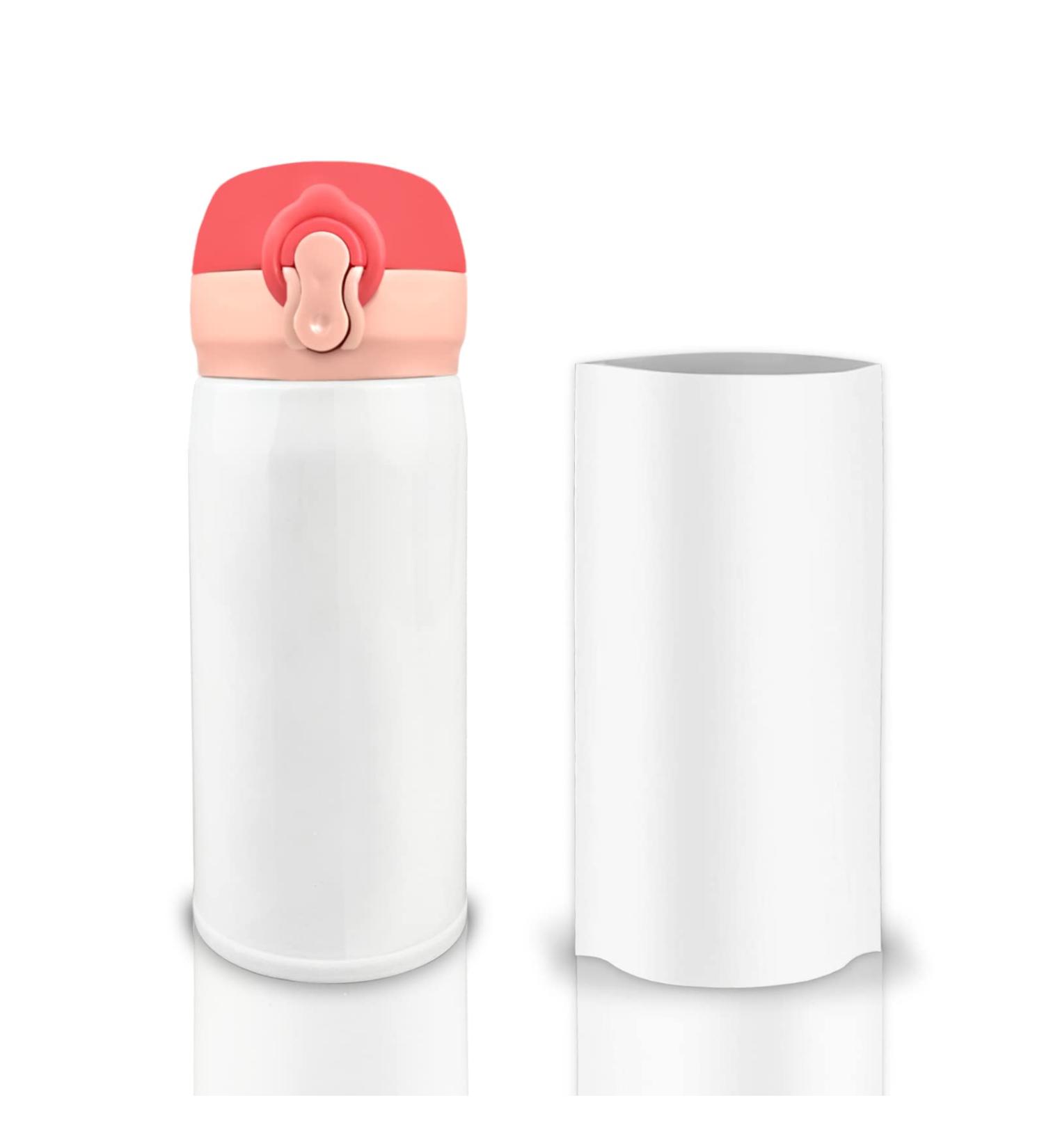 AIHeart Kids 10oz Sublimation Water Bottle - Stainless Steel Thermo Mug for School Travel - Dark Pink - Buy Online on GoSupps.com