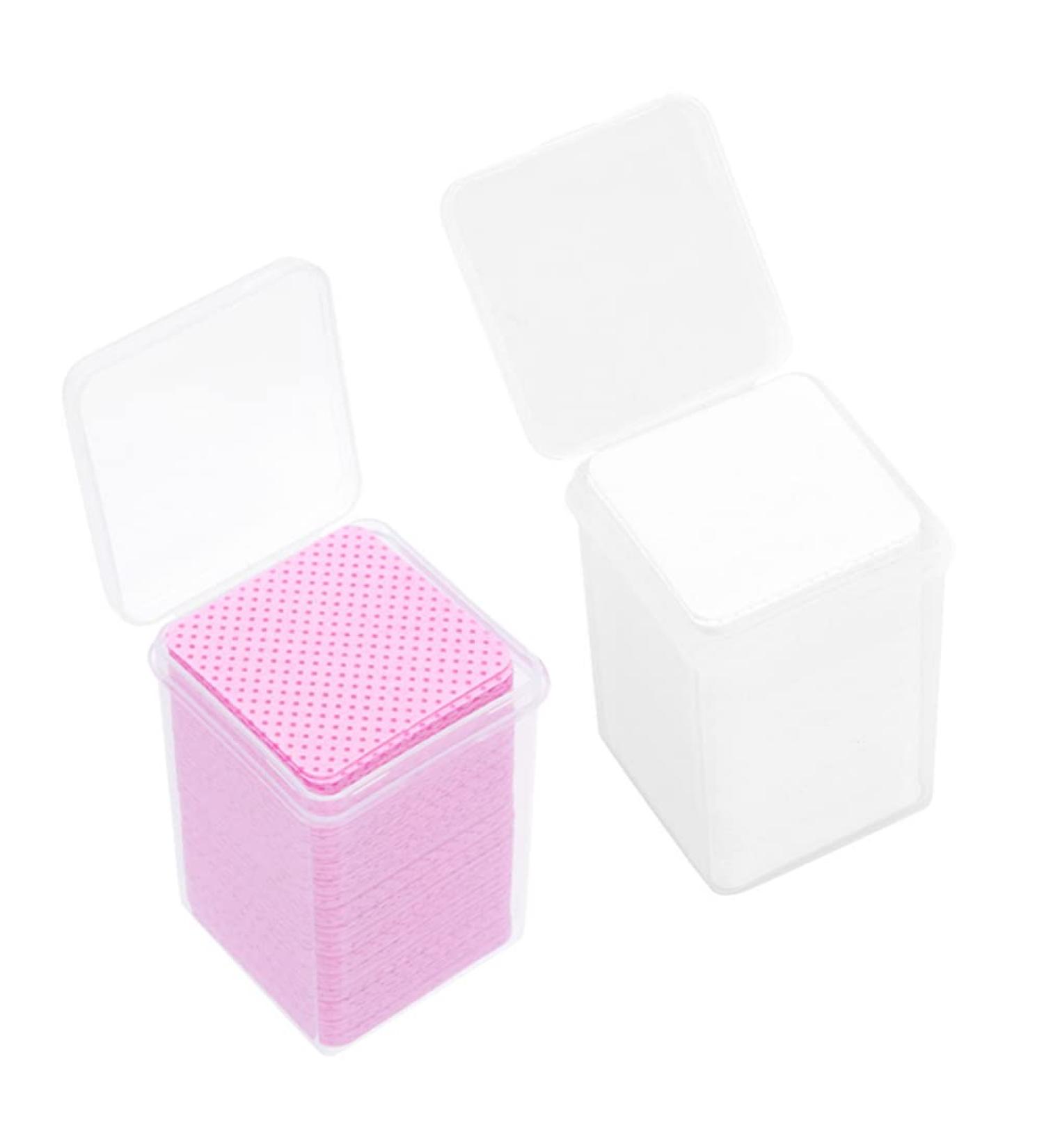 Uonlytech Cleaning Cotton Pads - Non-Fleece Eyelash Glue Remover & Adhesive Wipes for Extensions (2 Boxes) - Buy Online on GoSupps.com