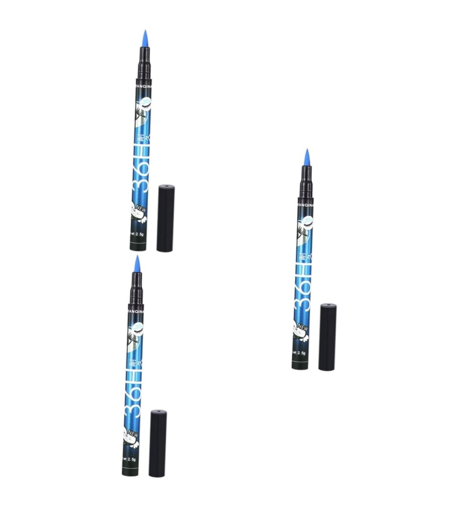 NOLITOY 3pcs Liquid Eyeliner Black Waterproof Eyeliner Liquid Liner Women Eyeliner Waterproof Pen No Smudge 1 count (Pack of 1) As Shownx3pcs - Buy Online on GoSupps.com