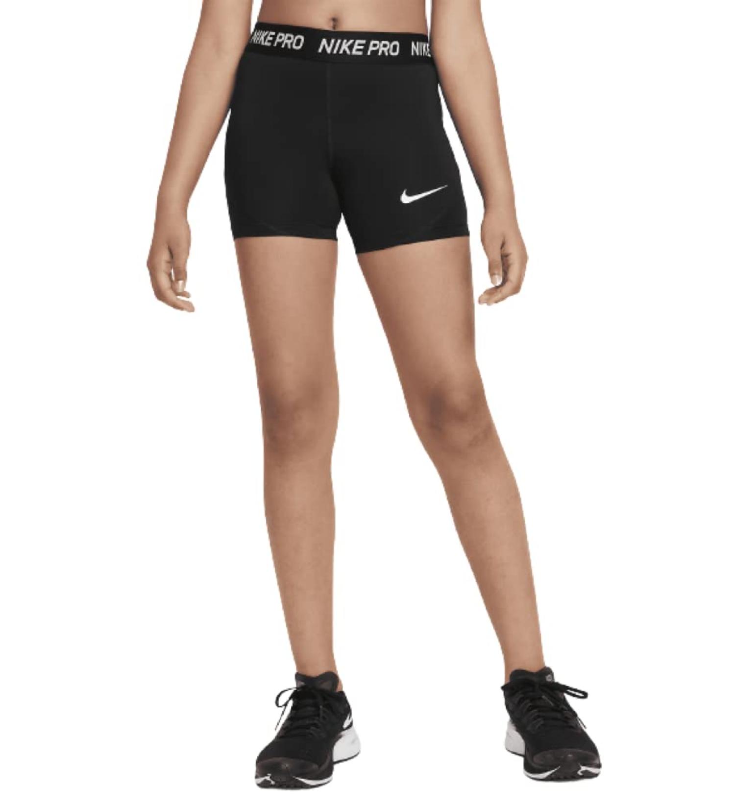 Nike Girls Pro 3 Boyshorts Black/White - Size Medium - Buy Online on GoSupps.com