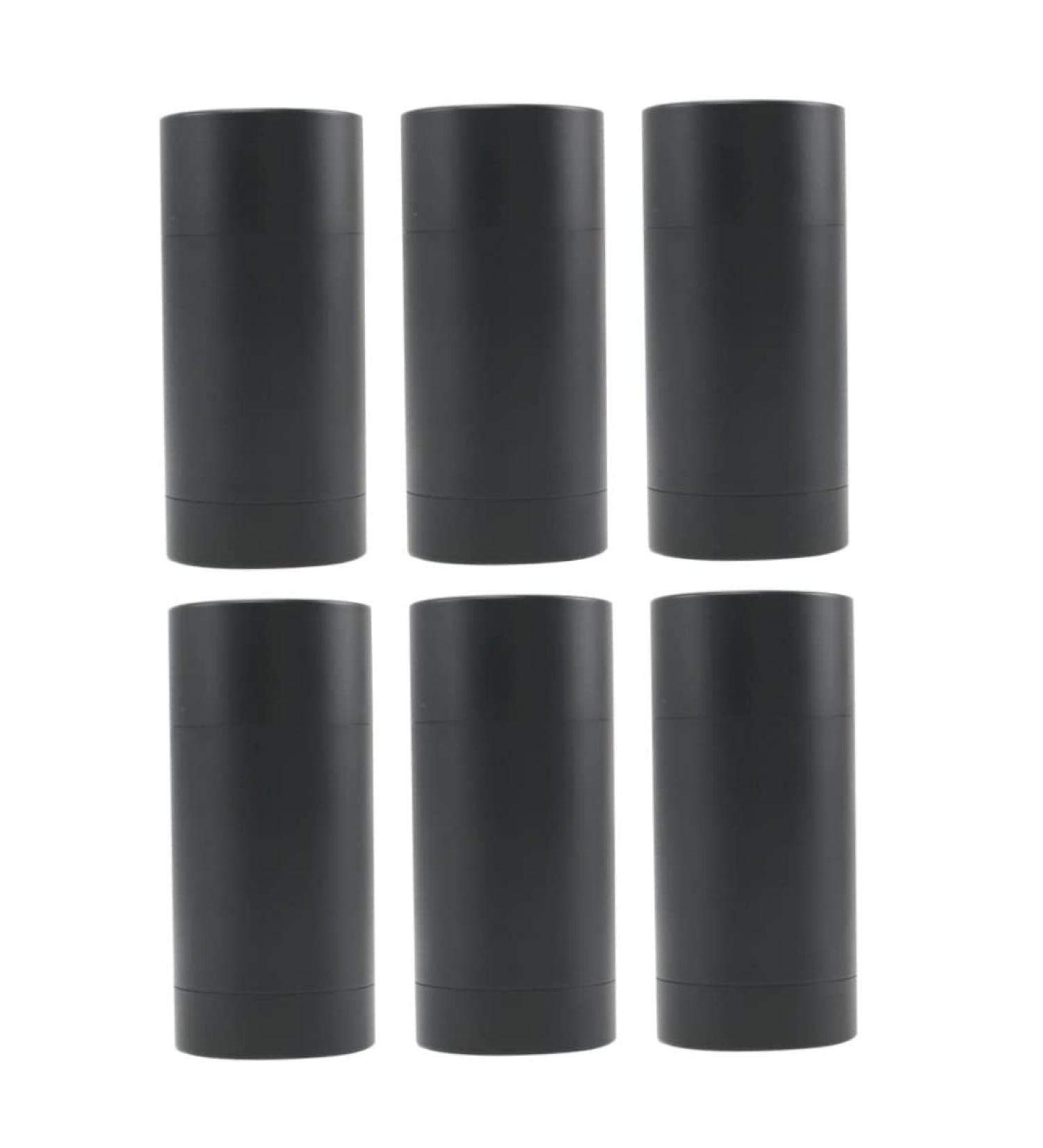 Empty Chapstick Tubes DIY - Frosted Black Twist-Up Refillable Deodorant Tubes 75ML (6-Pack) | Travel-Friendly - Buy Online on GoSupps.com