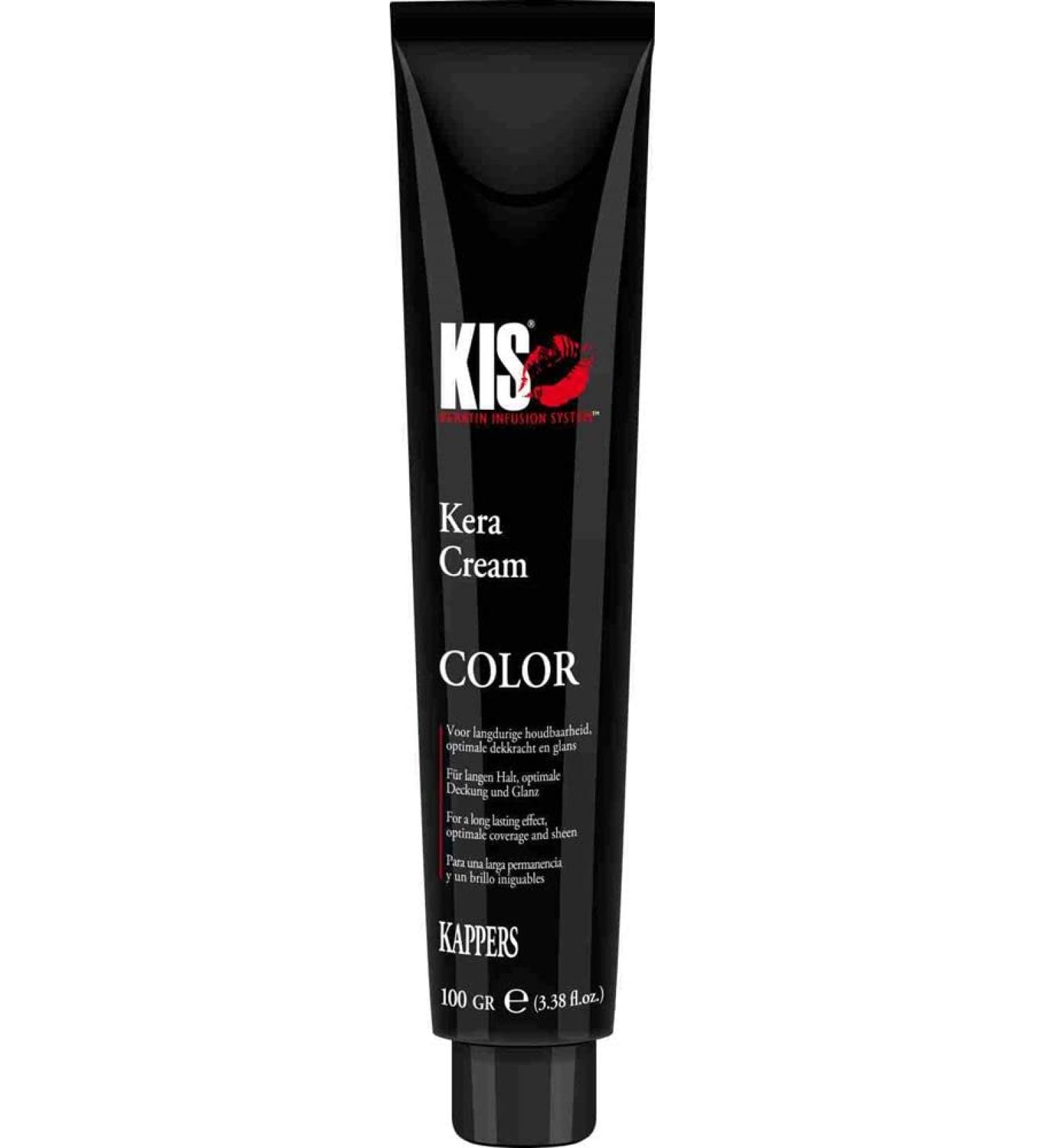 KIS KeraCream Color permanent hair color cream 100 ml pink champagne high coverage intensive hair color keratin infusion animalfriendly & sustainable