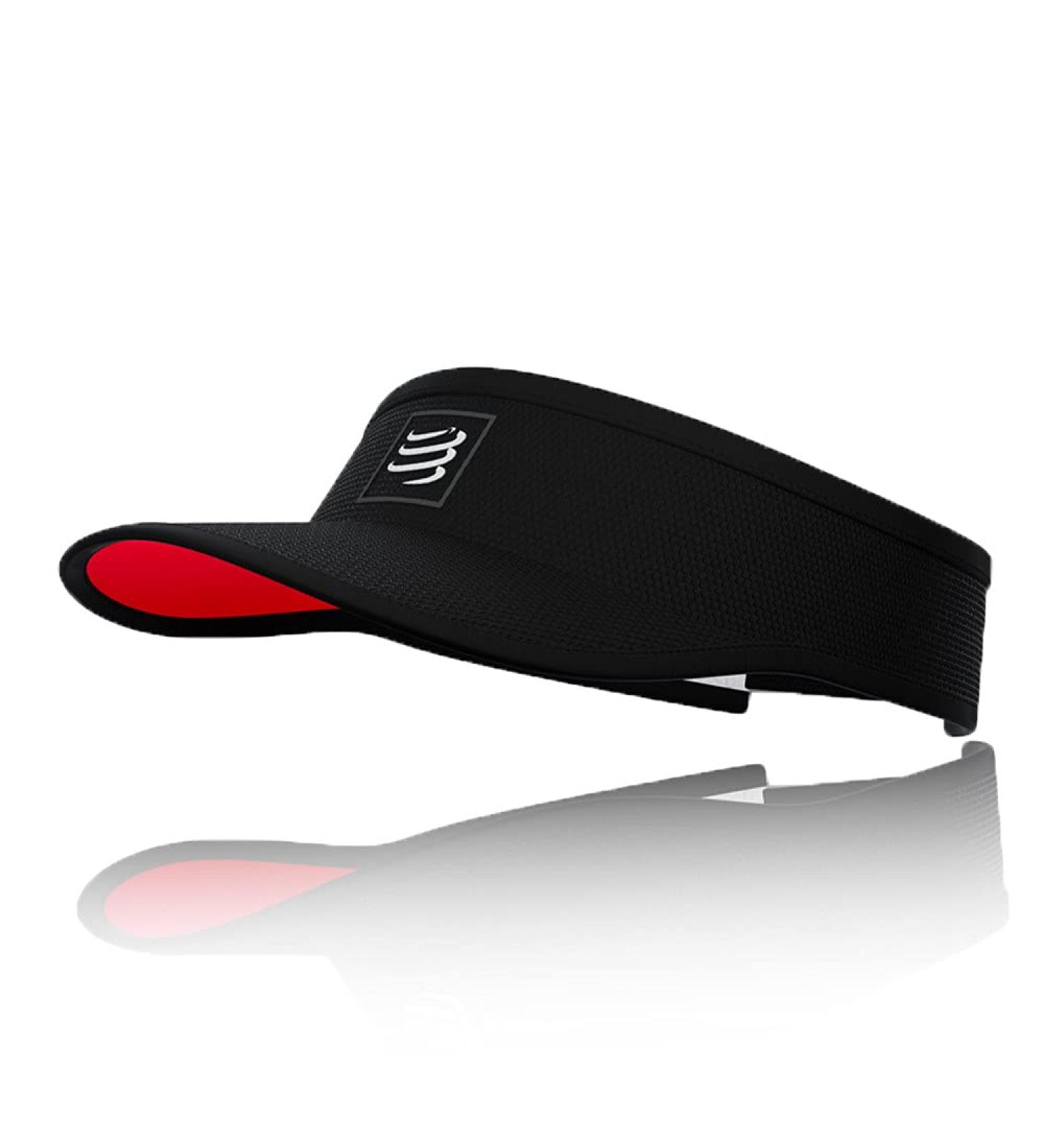 Buy COMPRESSPORT Unisex Visor - One Size Black/Red | International Shipping Available - Buy Online on GoSupps.com