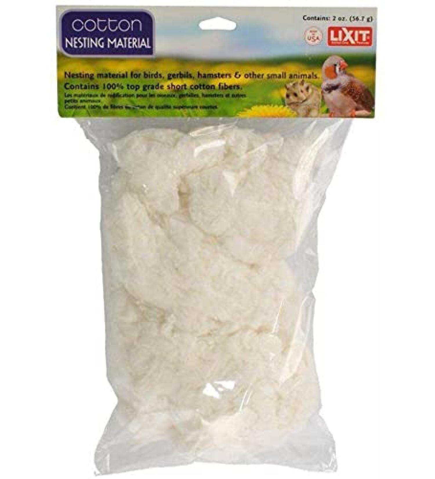 Lixit Bird & Small Animal Nesting Material 2oz - Natural Fiber Bedding - Buy Online on GoSupps.com