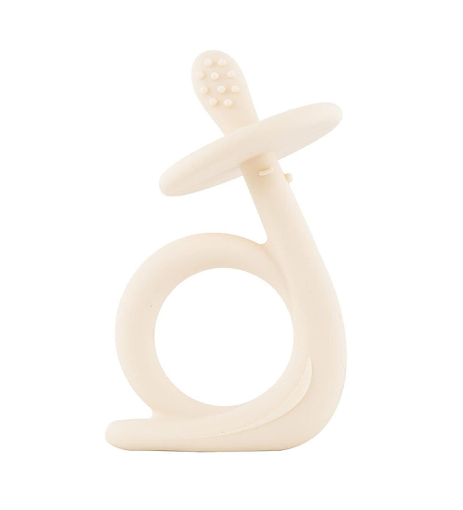 Baby Teether Prevent Teething Itchy Baby Molar Stick Chewing Toy High Temperature Resistance for Home Khaki