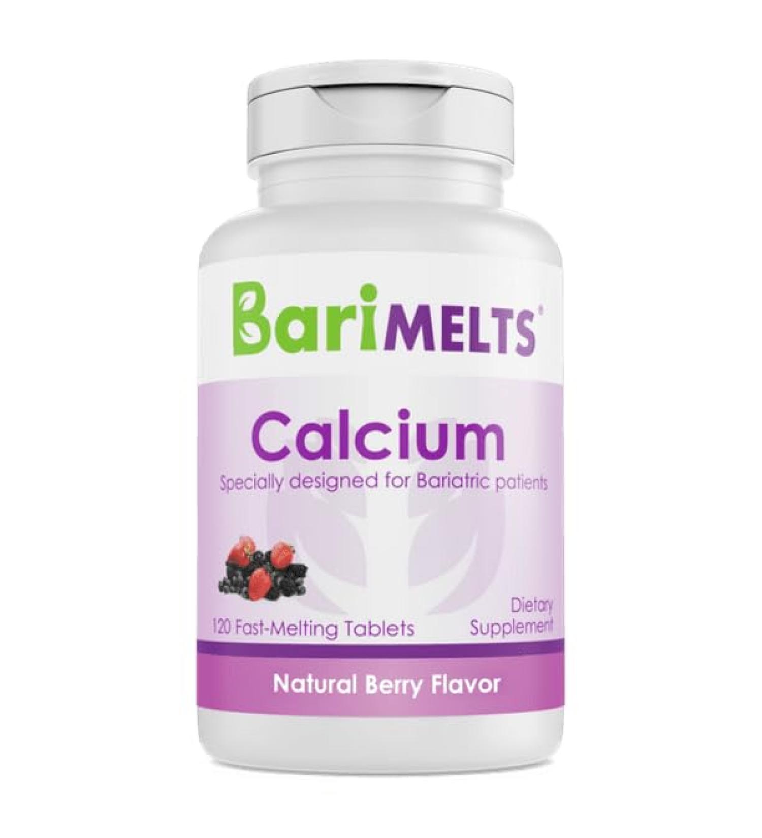 BariMelts Calcium Citrate - 120 Fast Melting Tablets - Natural Berry Flavor | Bariatric Vitamins - Buy Online on GoSupps.com