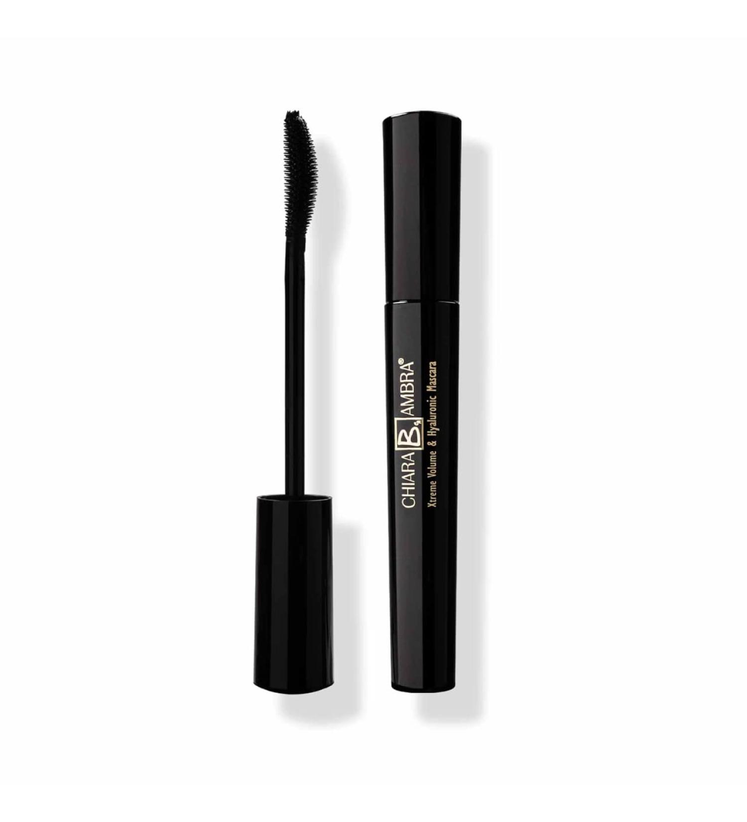 Chiara Ambra Xtreme Volume & Hyaluronic Mascara - Vegan Deep Black 8.5ml - Long Dense Lashes Made in Germany - Buy Online on GoSupps.com