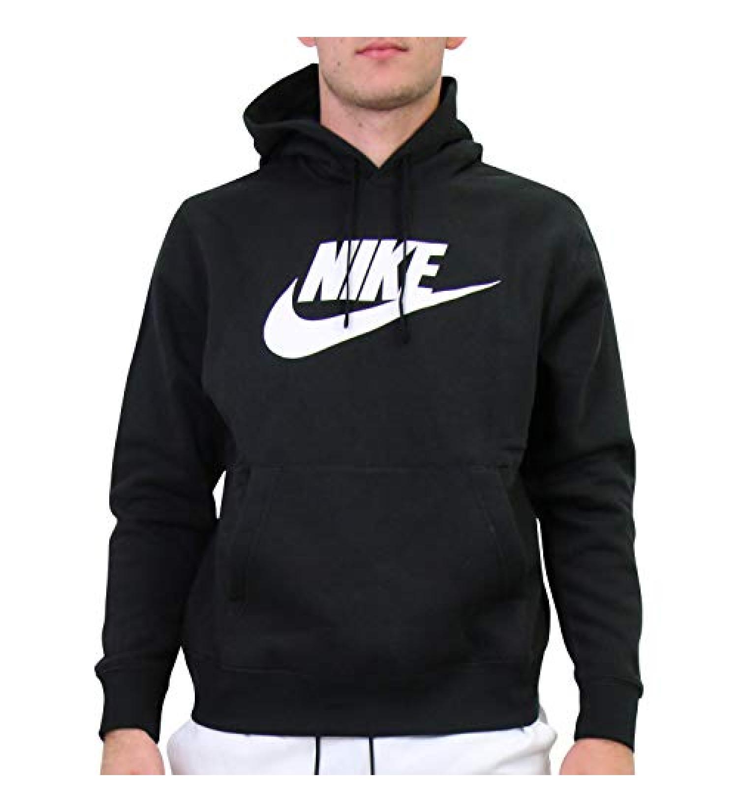 Nike NSW Club Hoodie Pullover Graphics - Large Black - Buy Online on GoSupps.com